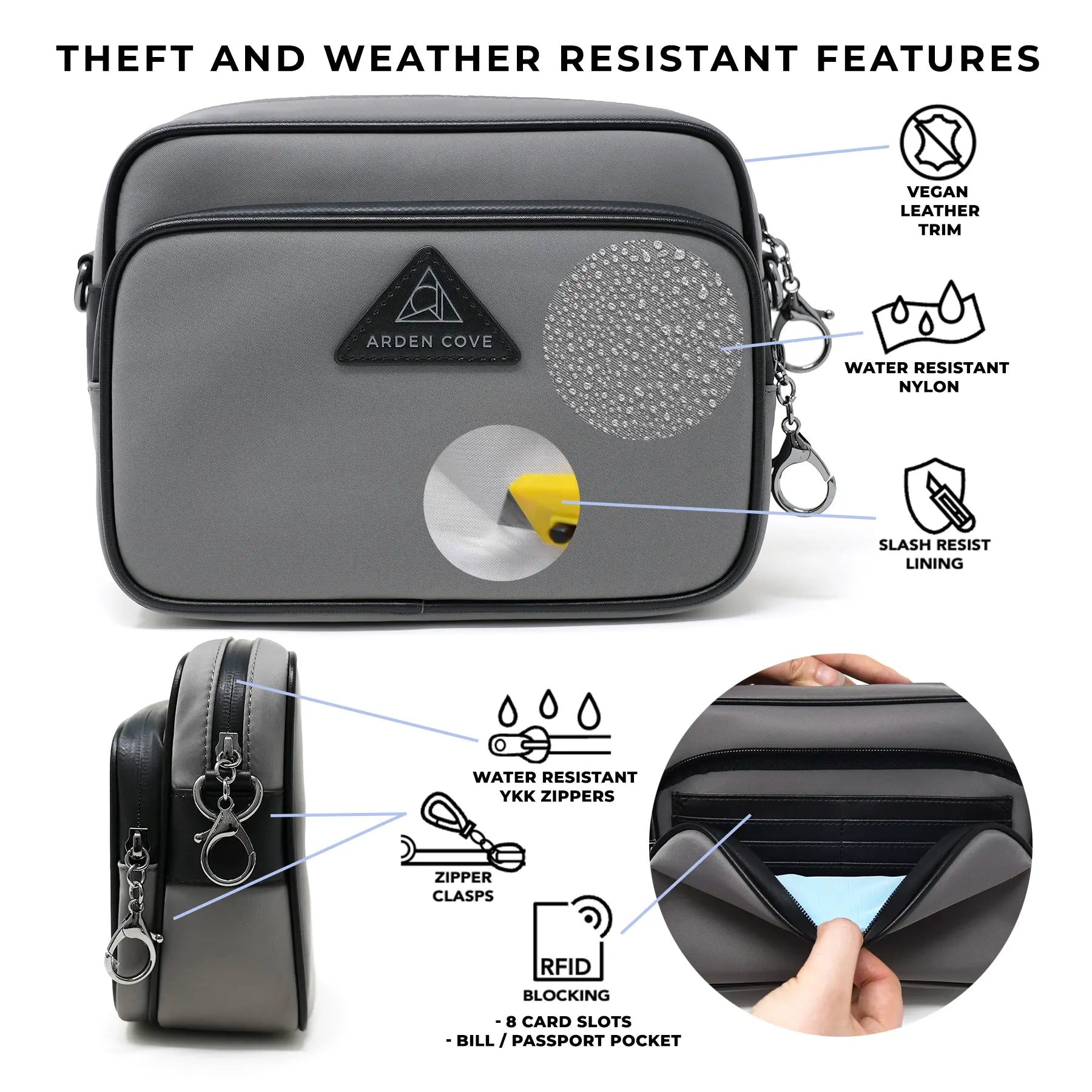 Crissy Full Crossbody with Classic Clasps Strap、mySite、garagedoors4me