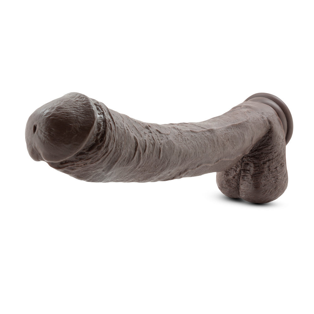Dr. Skin By Blush® | Mr. Ed Realistic Chocolate 13-Inch Long Dildo With Balls & Suction Cup Base、mySite、bottomscart