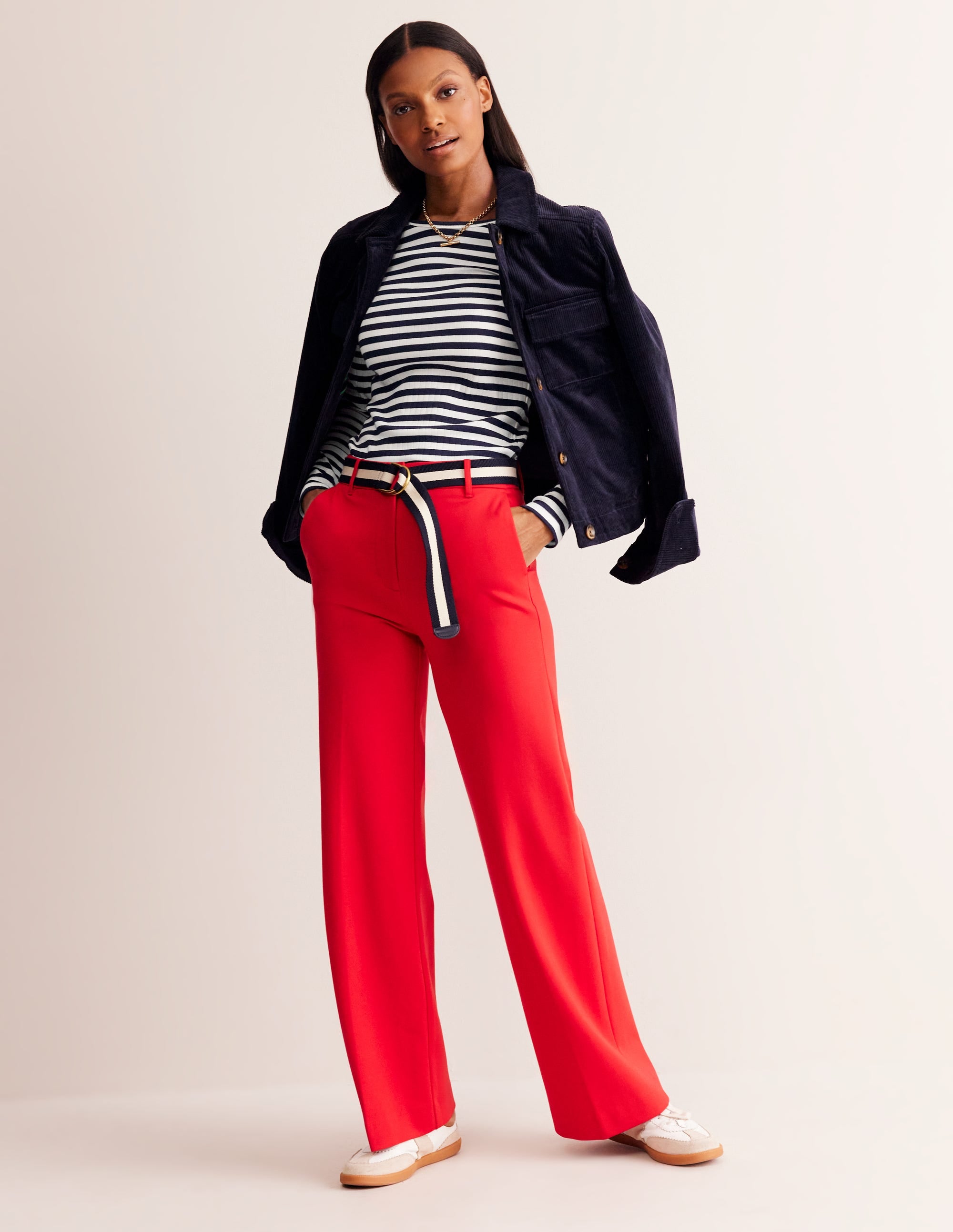  Anna Rib Long Sleeve T-Shirt-French Navy and Ivory Stripe、mySite、ashleygrahame