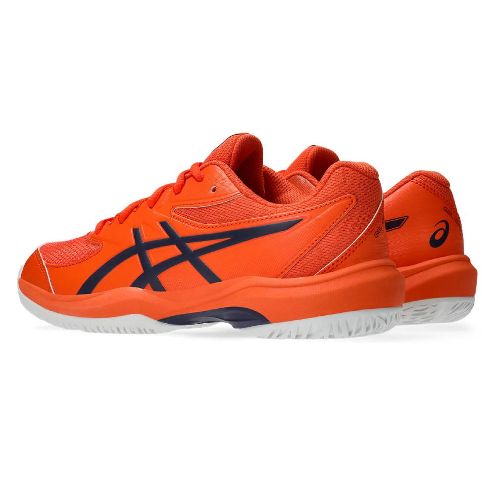 Asics Gel Game GS Junior Tennis Shoe (Nova Orange/Indigo Fog)