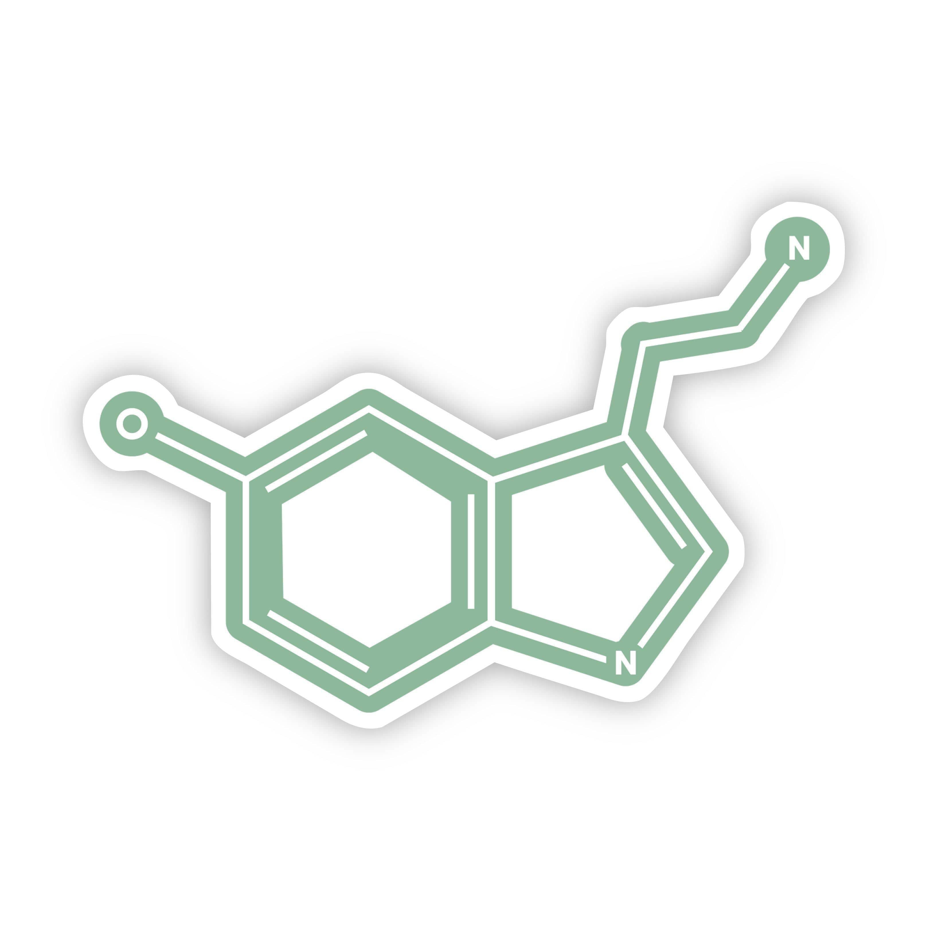 Serotonin Chemistry Green Sticker、mySite、elrpsem3k