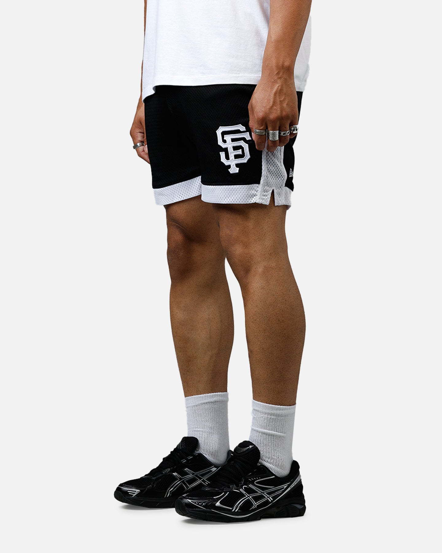 New Era San Francisco Giants Sport Class Shorts Black/White、mySite、zt4zffjzw