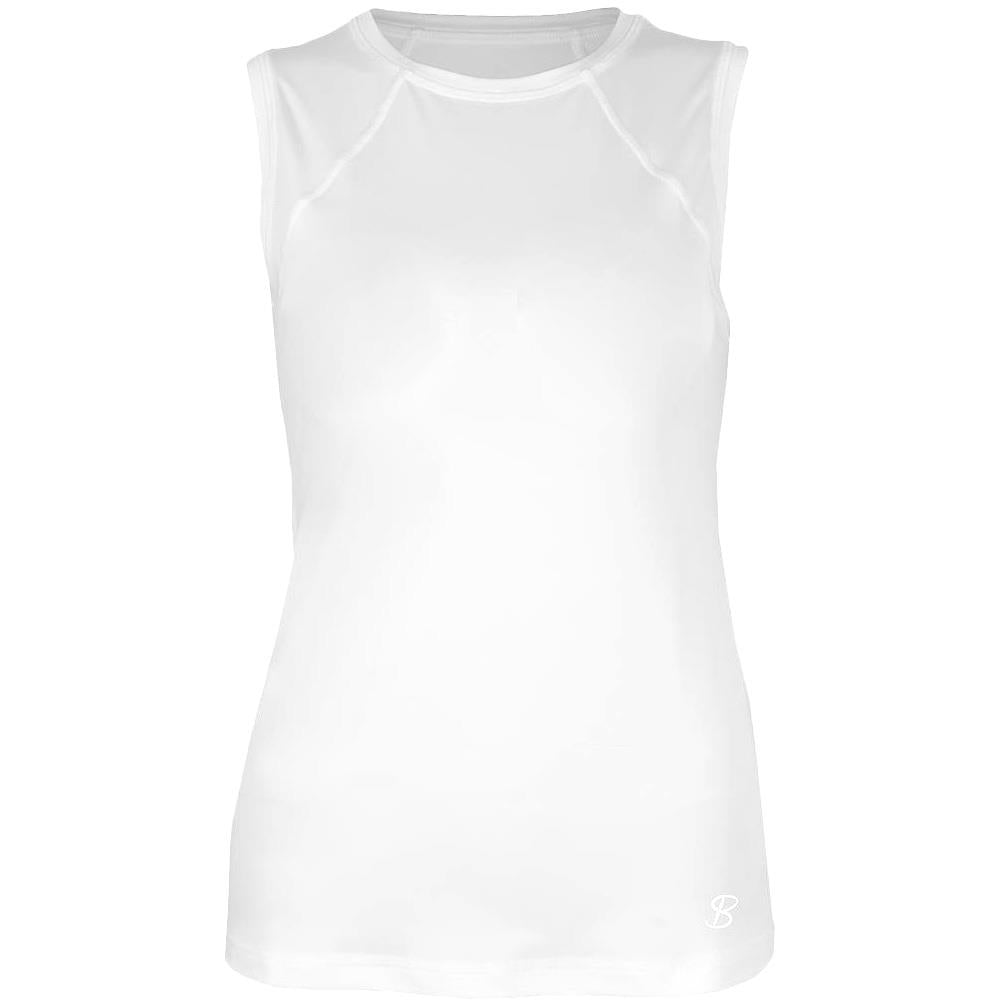 Sofibella Women's UV Colors Sleeveless Top - White、mySite、neckold