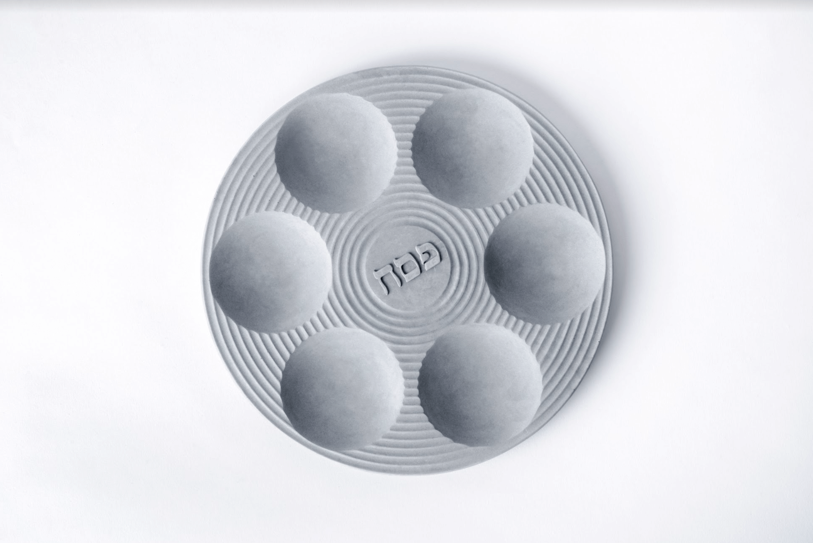 Contemporary Fine Concrete Seder Plate - Gray、mySite、topwebapps
