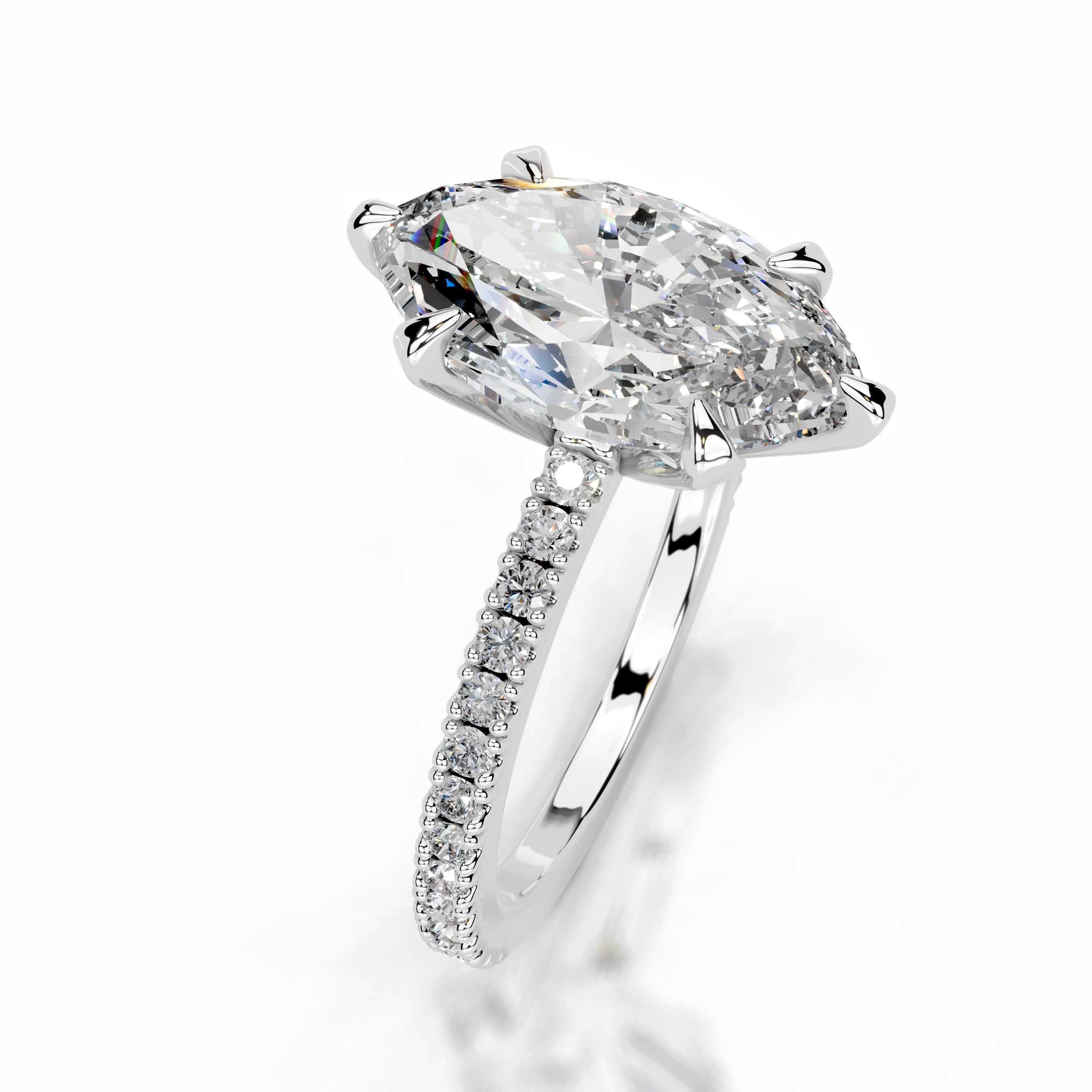 Luisana Lab Grown Diamond Ring - 18K White Gold (RTS)、mySite、hinf8tx79