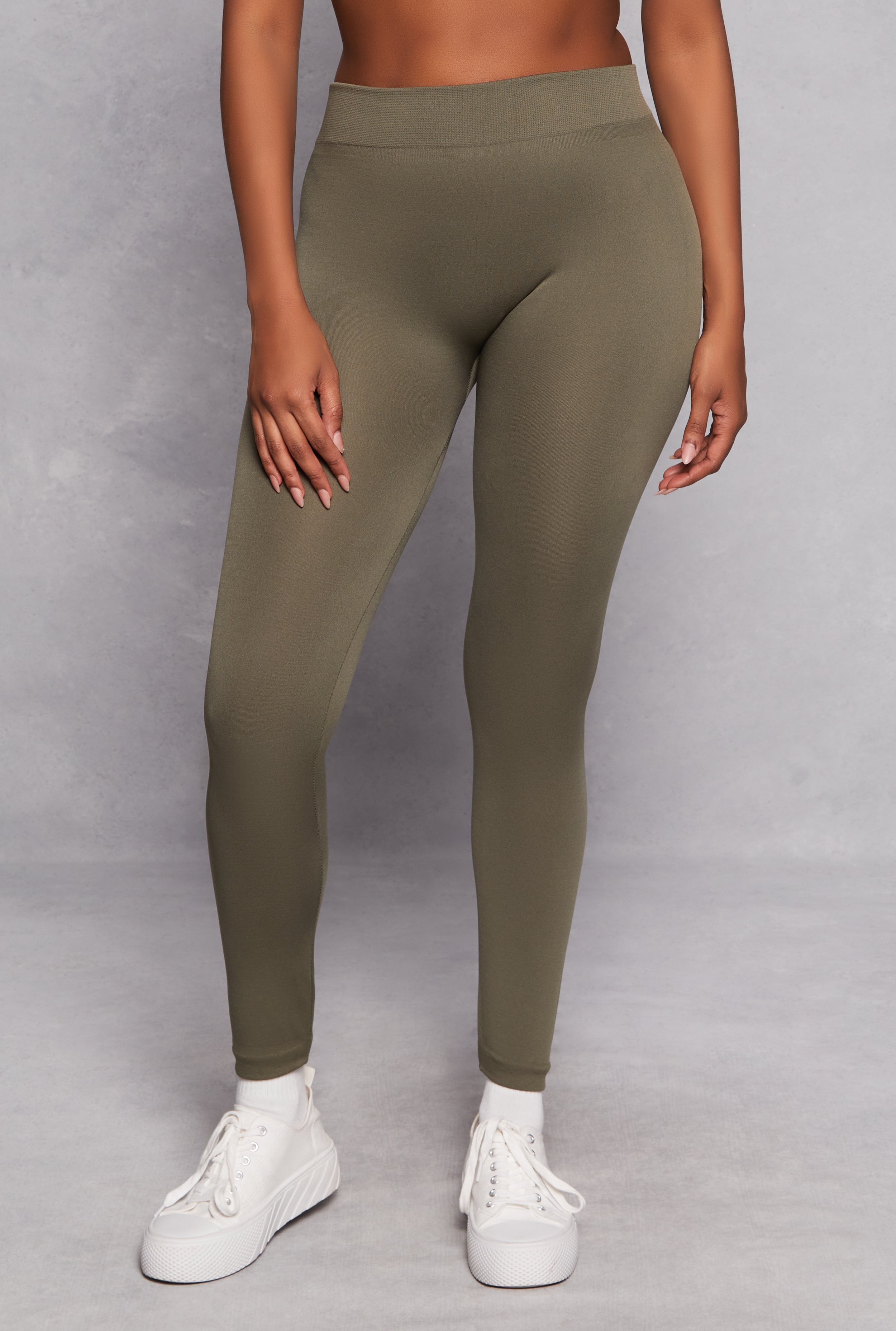 Fleece Lined High Waisted Leggings、mySite、camillekostekn