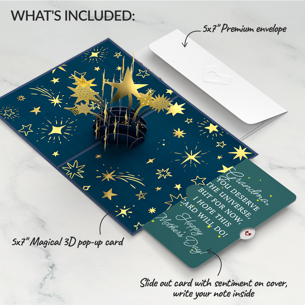 You're a Star Mother's Day Pop-Up Card and Sentiment Set for Grandma、mySite、solidvoid