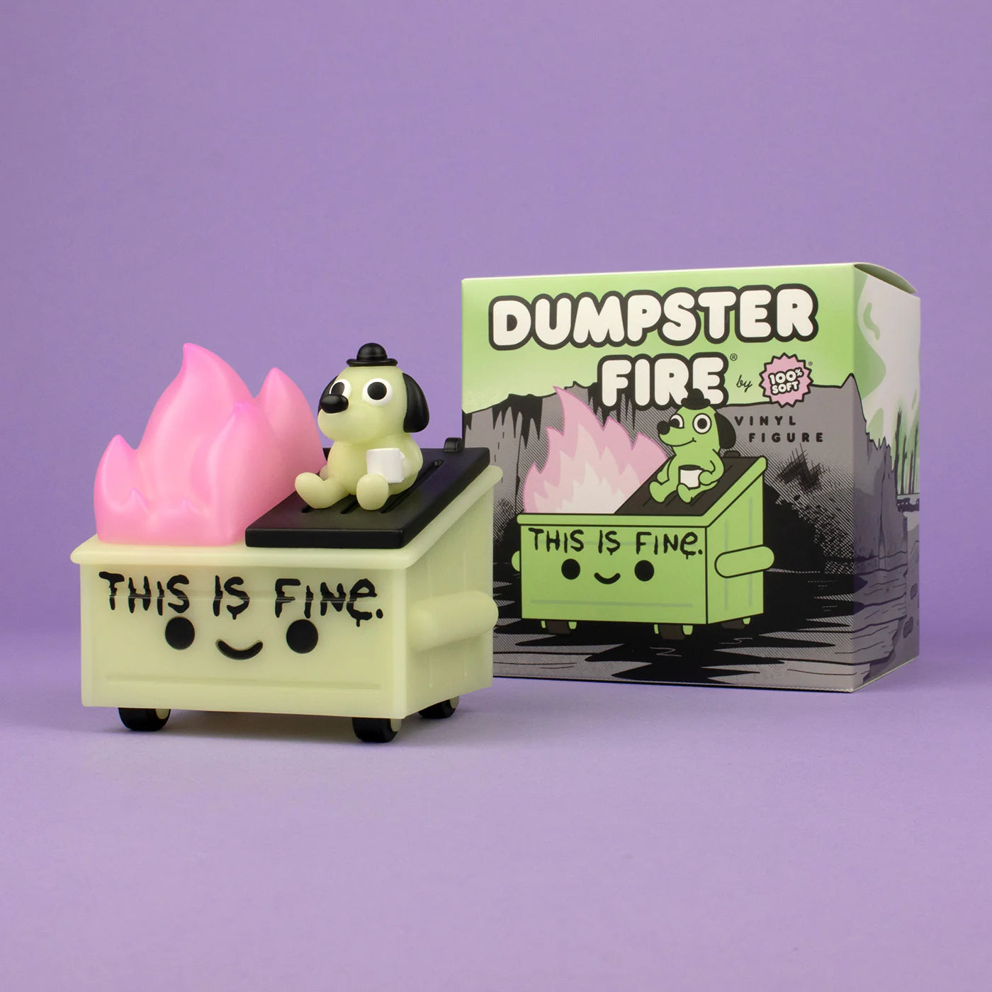  Dumpster Fire - This is Fine Vinyl Figure - GID Edition、mySite、greenlandpopulation