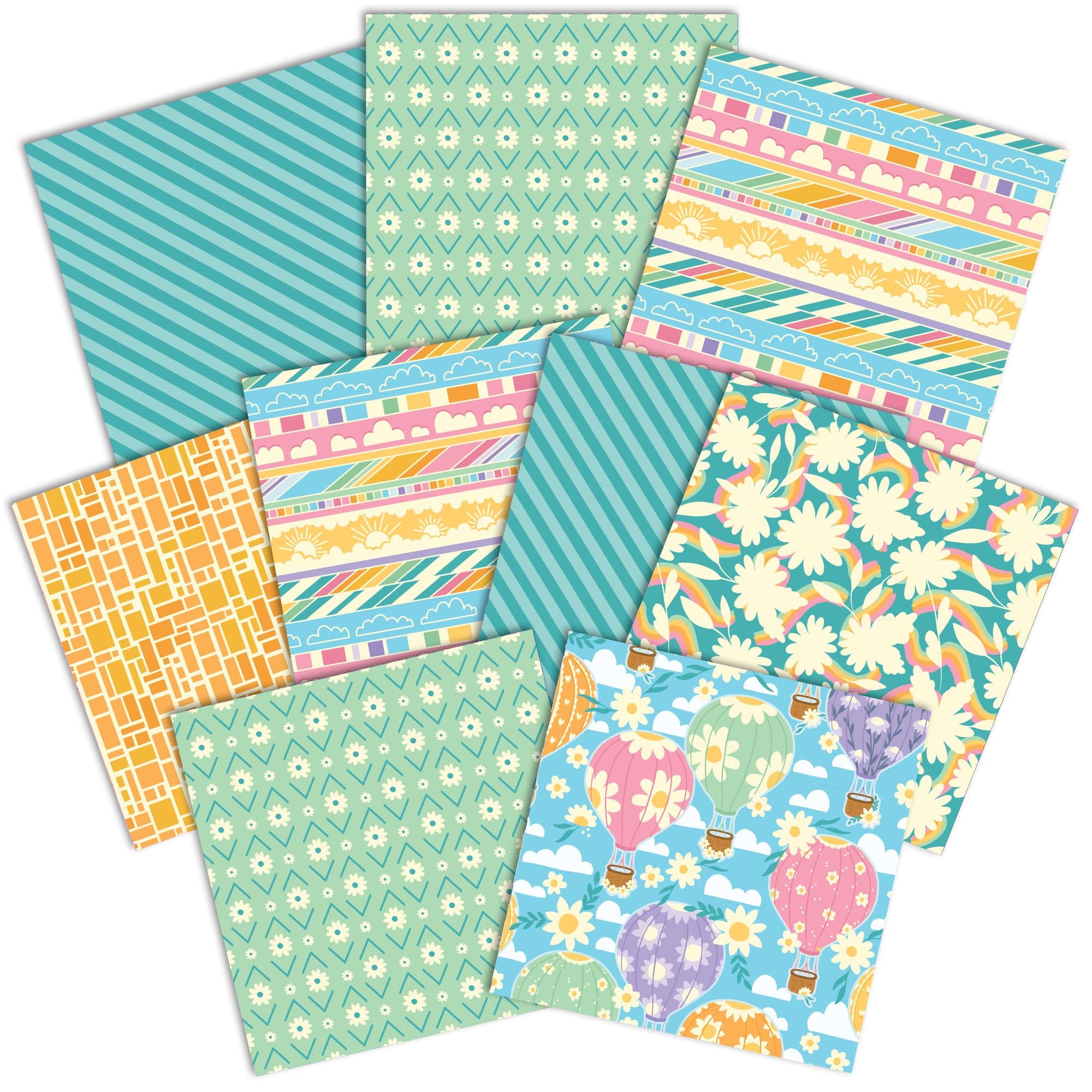  Lighter than Air Pattern 12 x 12 Scrapbook Paper Set、mySite、ghnorth