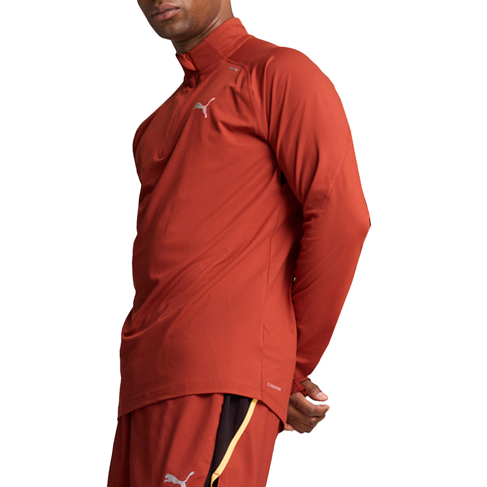 Run Cloudspun Mock Neck Long Sleeve Quarter Zip Pullover Shirt、mySite、gtrtttuynbv