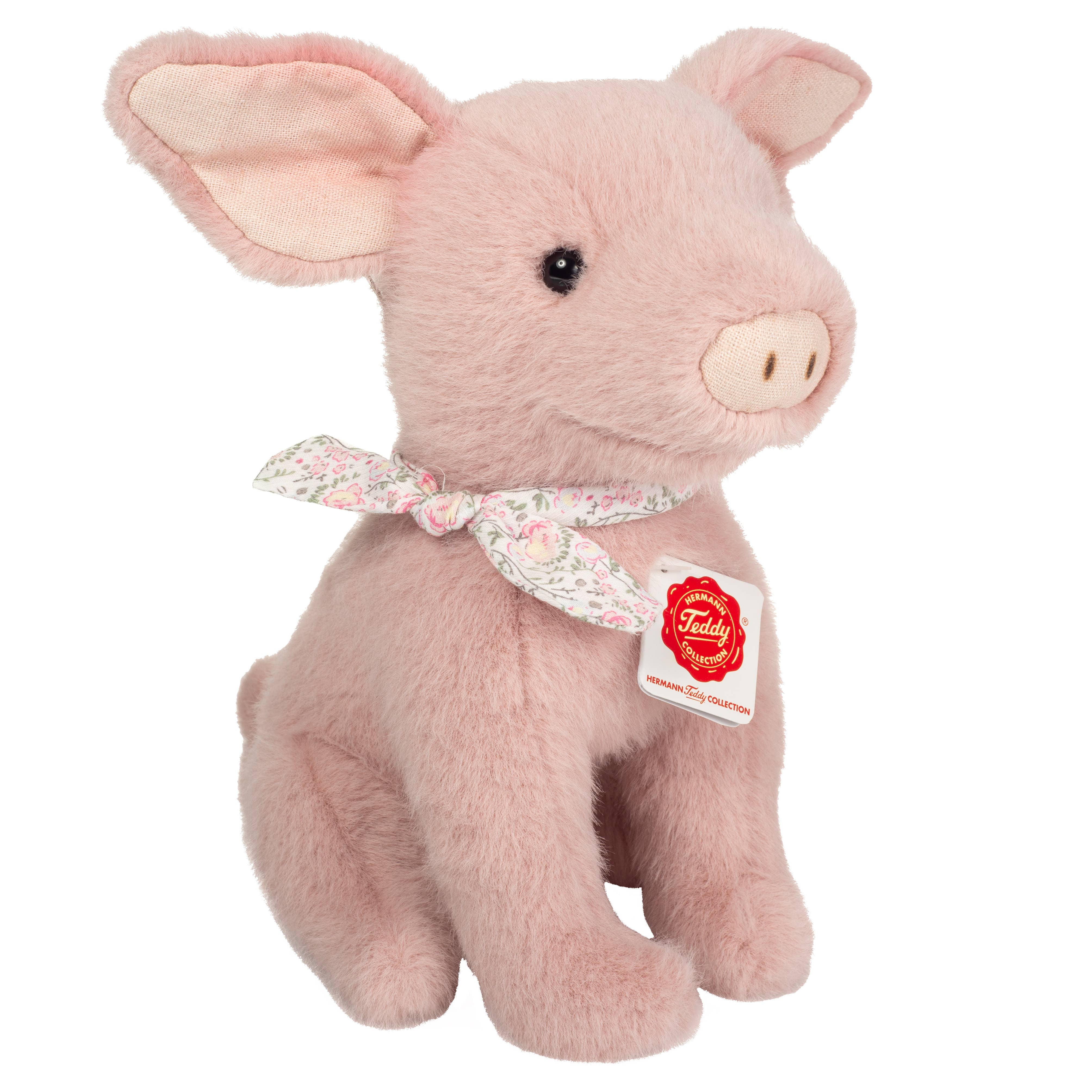 Audry the Sitting Pink Piggy Plush Toy by Teddy Hermann、mySite、g9winljtr