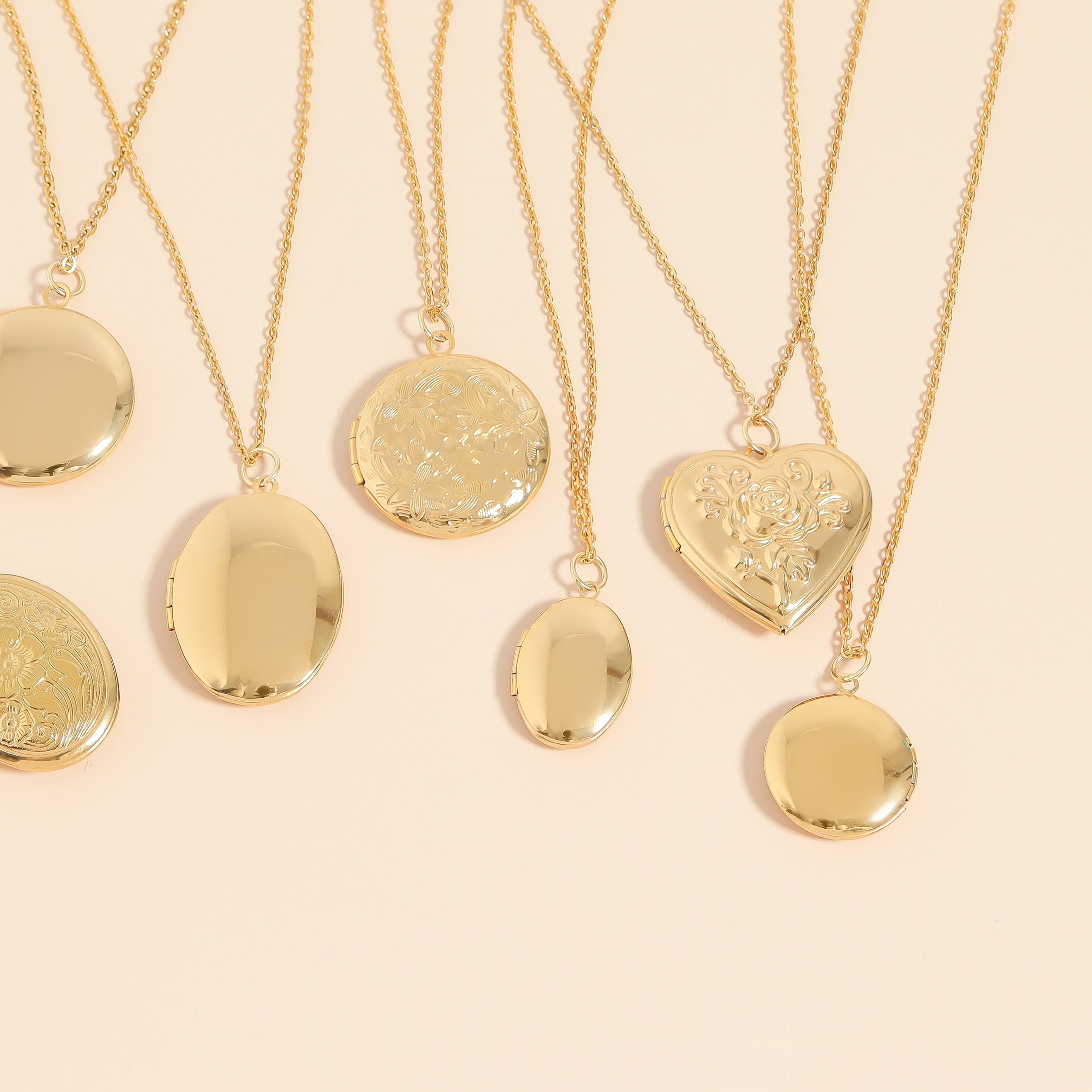 18K Gold PVD Stainless Steel Oval Locket / PDL0244、mySite、dreamappss