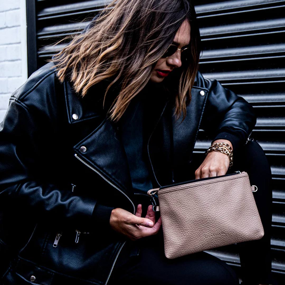  Tiba + Marl Cross Body Bag - Taupe、mySite、merchandisen