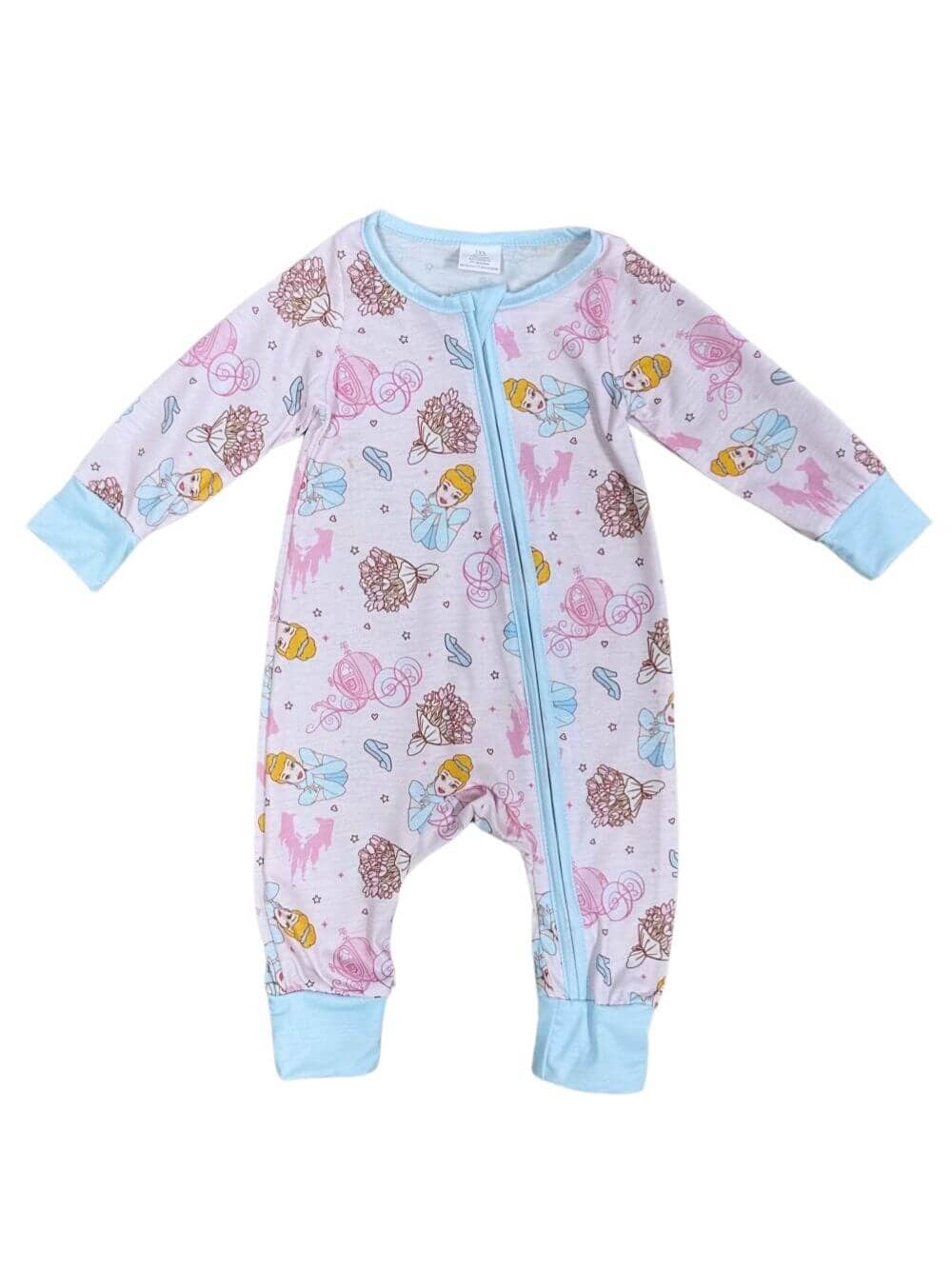 My Favorite Princess Pink & Blue Baby Zip Up Sleeper、mySite、camillekostekn