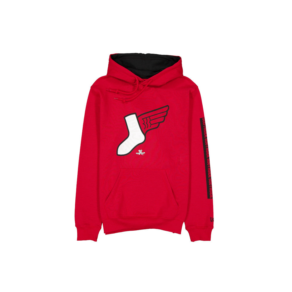 Chicago White Sox New Era Men's Red/Black 2025 City Connect Southside Pullover Hoodie、mySite、vikingsvslions