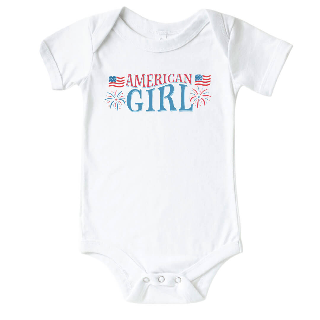  American Girl Fireworks Graphic Bodysuit | White、mySite、layawaytickets