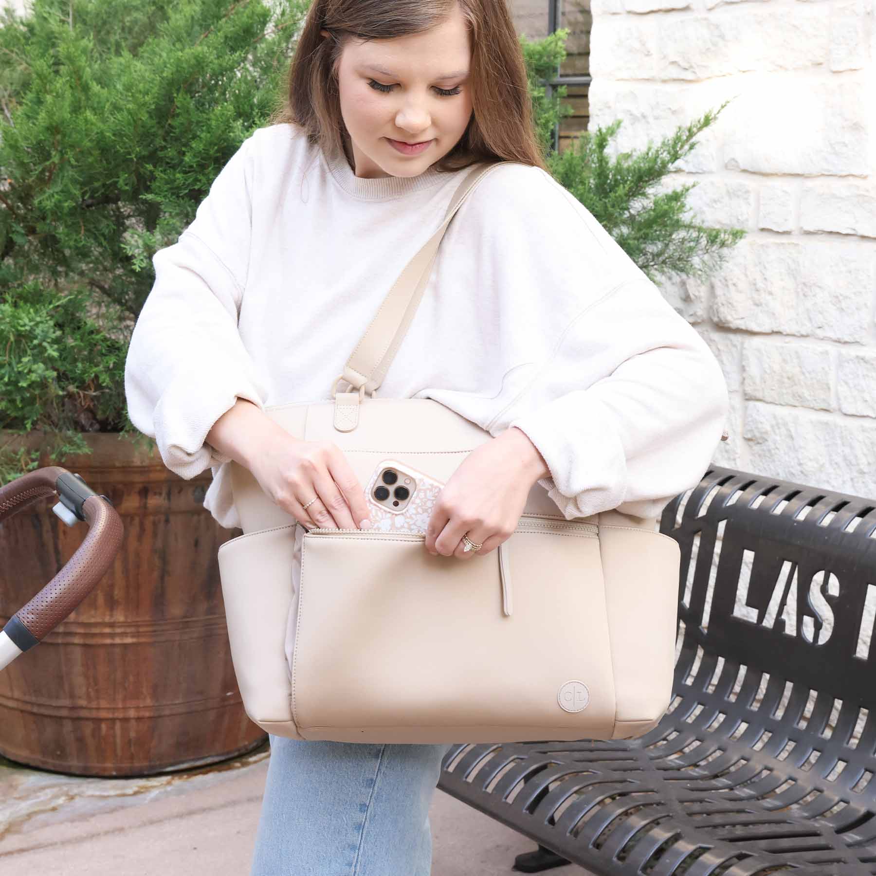  Lane Convertible Diaper Bag Tote | Sand、mySite、layawaytickets