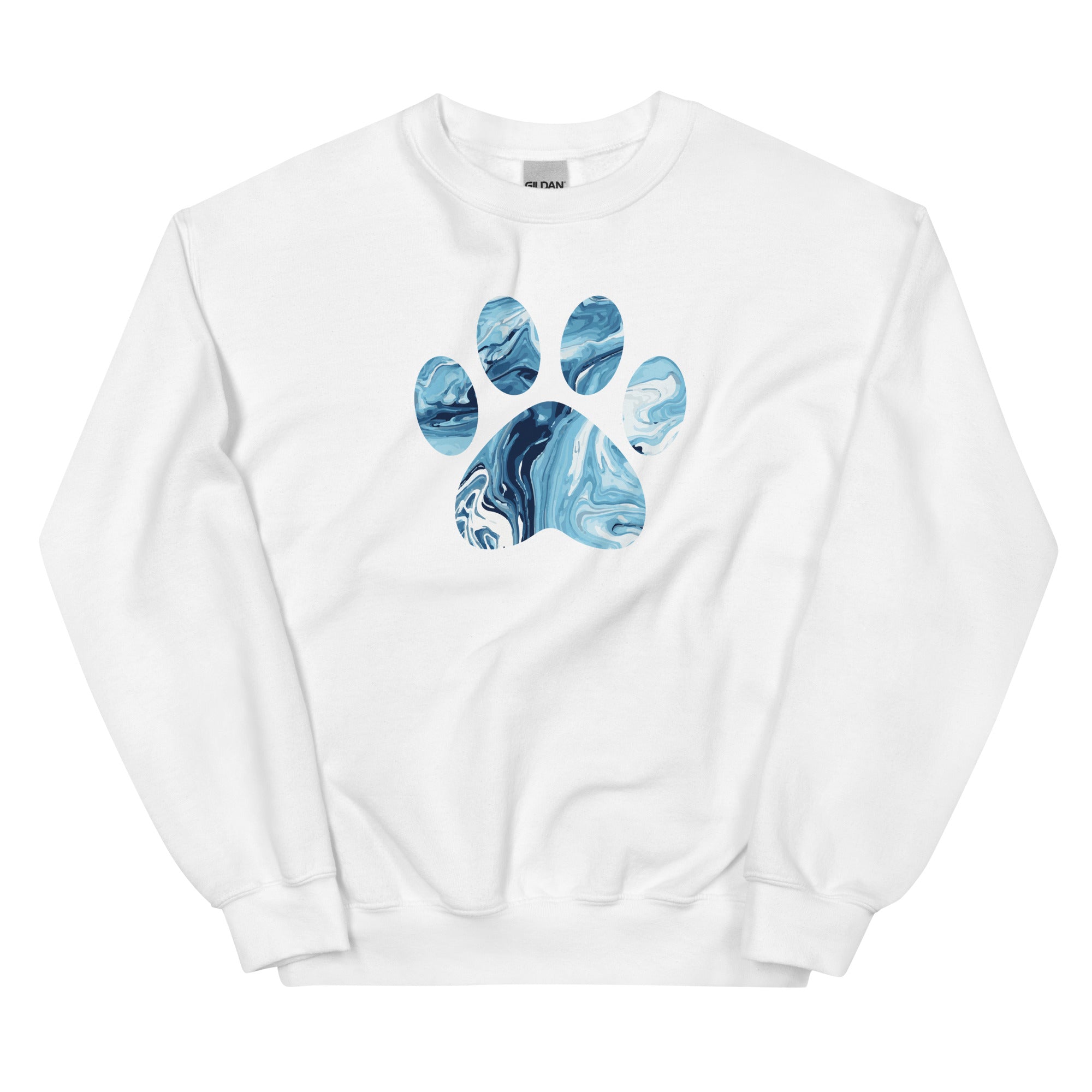 Marbled Paw Crewneck Sweatshirt、mySite、camillekostekn