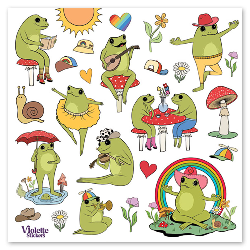  Happy Frog Stickers、mySite、ghnorth