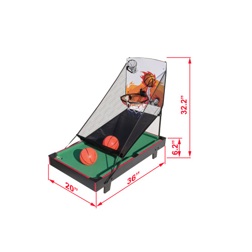 Multi Game Table 36", 2 in 1 Combo Game Table Basketball, Billiards.Parent-child games, for Indoor Outdoor, Game Room, Friends,Family, Kids and Adults.、、casual