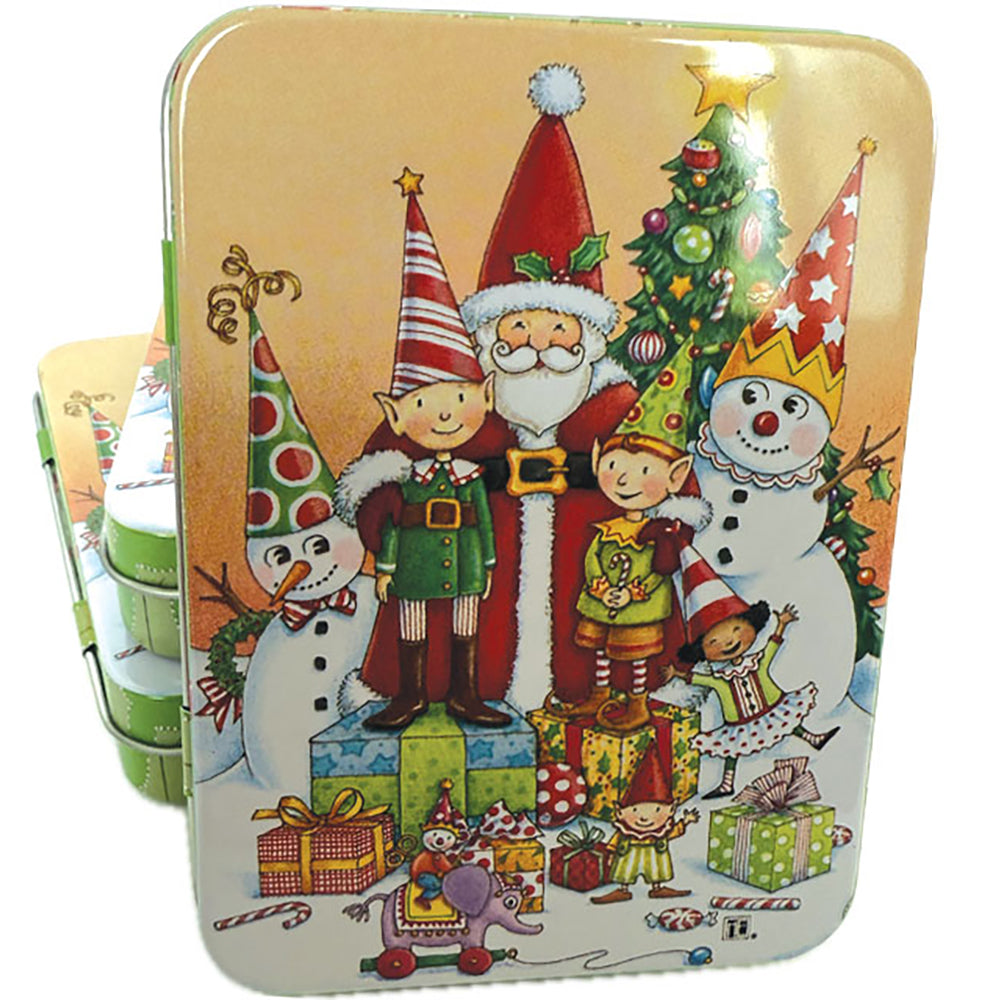  Mary Engelbreit's Christmas Elf Vinyl Sticker Decals Tin、mySite、ghnorth