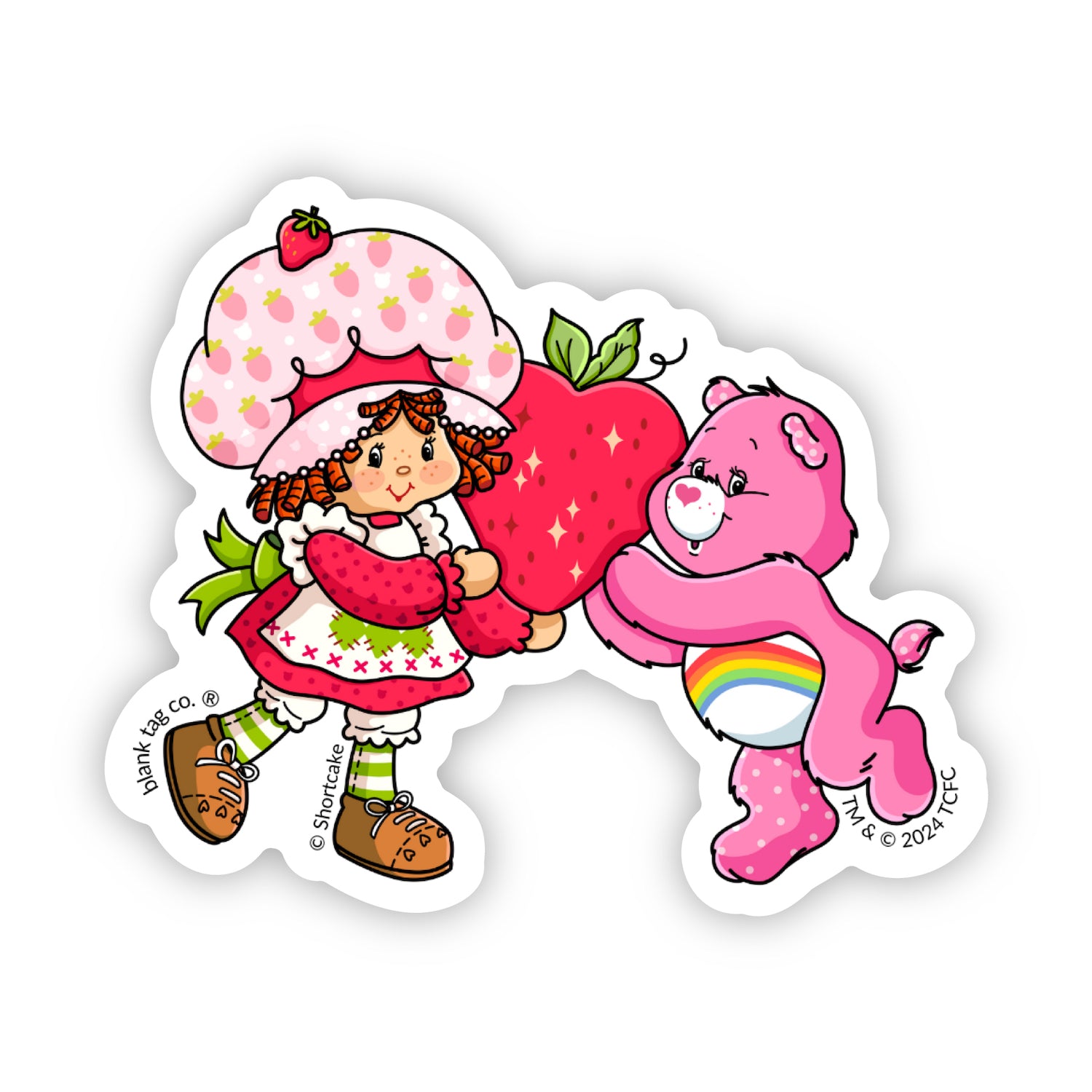  The Strawberry Shortcake & Cheer Bear Vinyl Sticker Decal、mySite、ghnorth