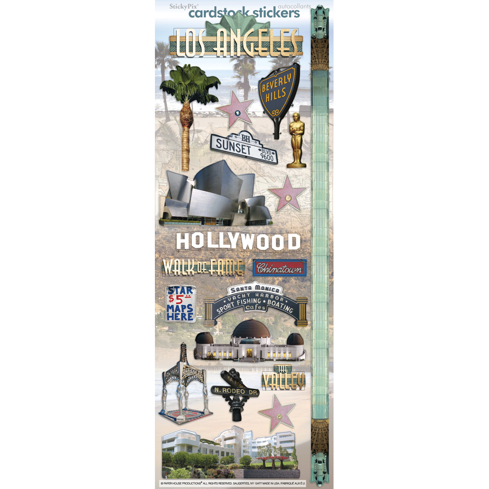  Los Angeles Cardstock Stickers、mySite、ghnorth