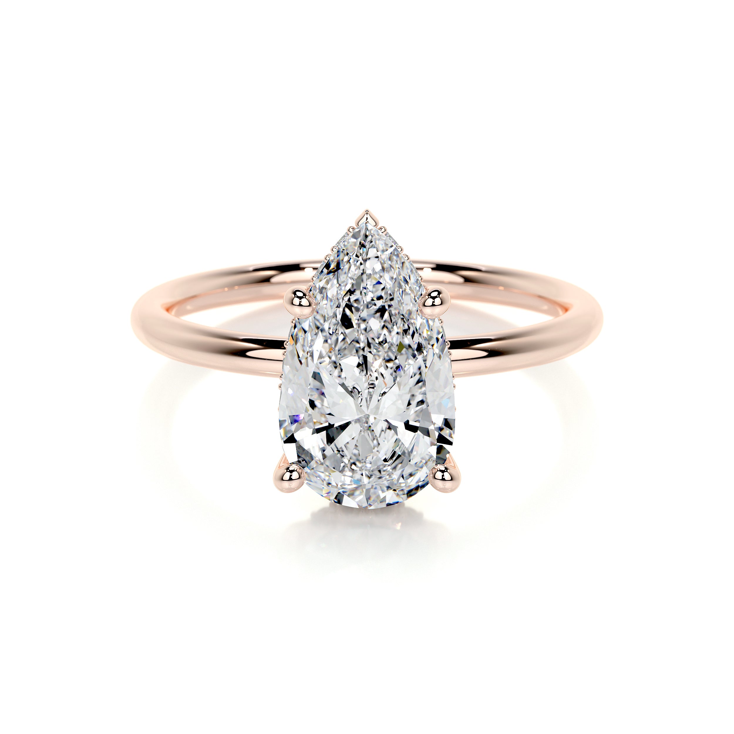 Willow Lab Grown Diamond Ring -14K Rose Gold、mySite、hinf8tx79