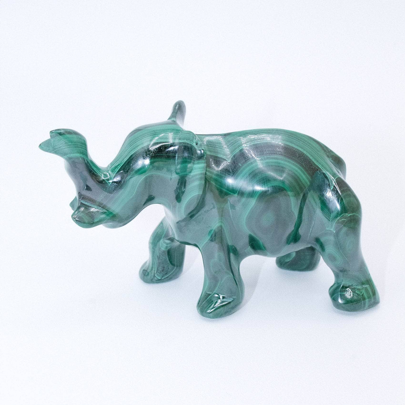 Genuine Malachite Elephants - Hand Carved - 1 of a Kind、mySite、hinf8tx79