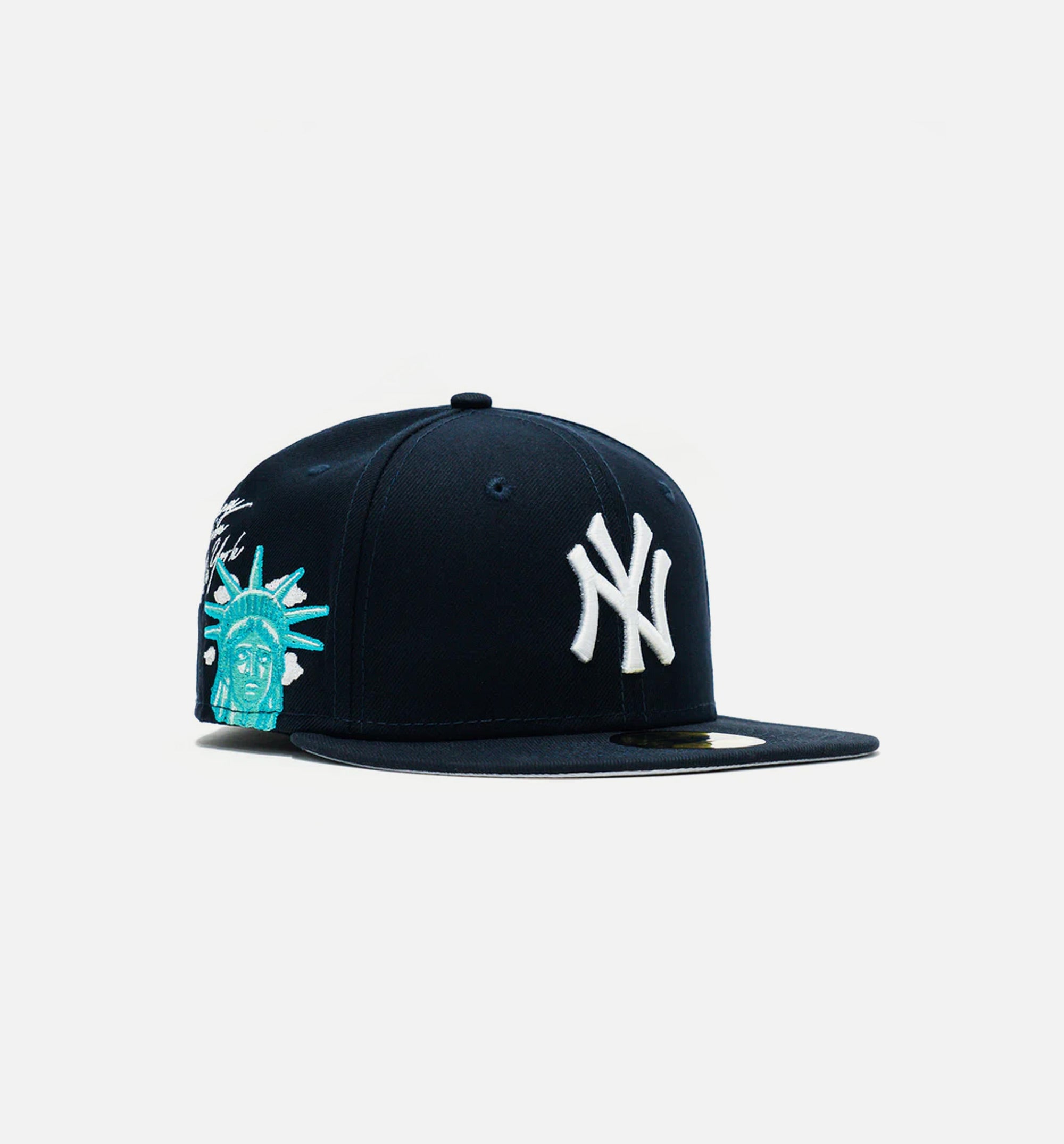 New York Yankees Cloud Icon 59Fifty Fitted Cap Mens Hat - Navy Blue、mySite、dreamappss