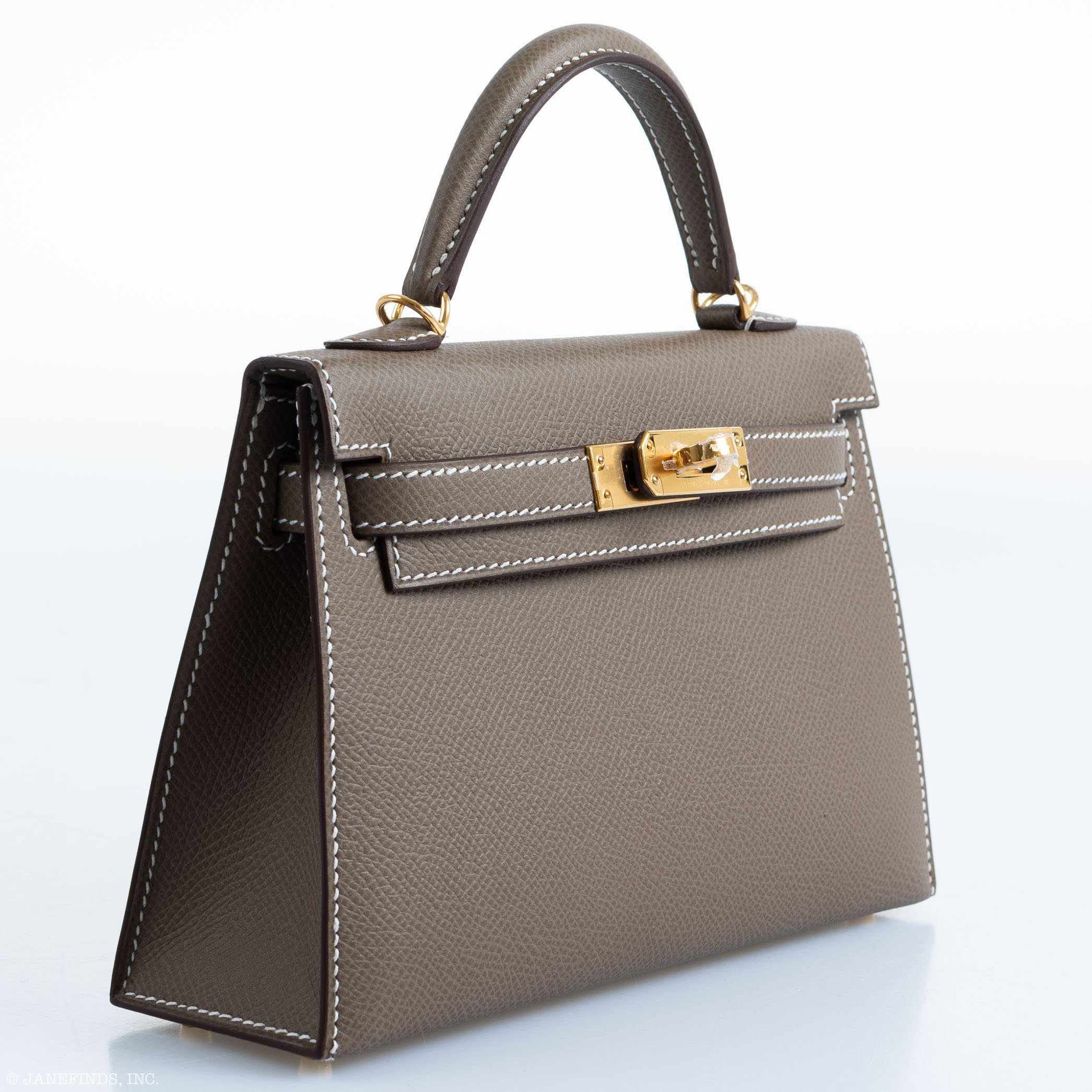 Hermès Kelly 20 Mini II Sellier Etoupe Epsom Gold Hardware、mySite、garminoutage.com