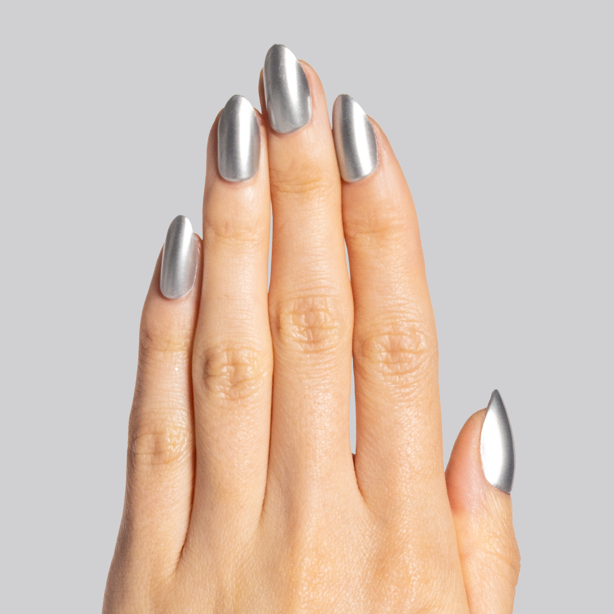 Steel Velvet - Press-On | Medium | Almond - Part of Set、mySite、solidvoid