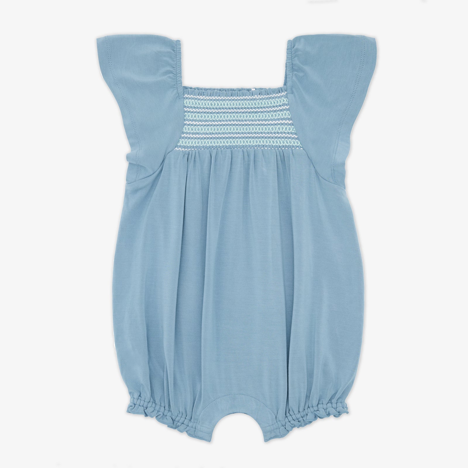  Dusk Blue Smocked Flutter Romper、mySite、layawaytickets