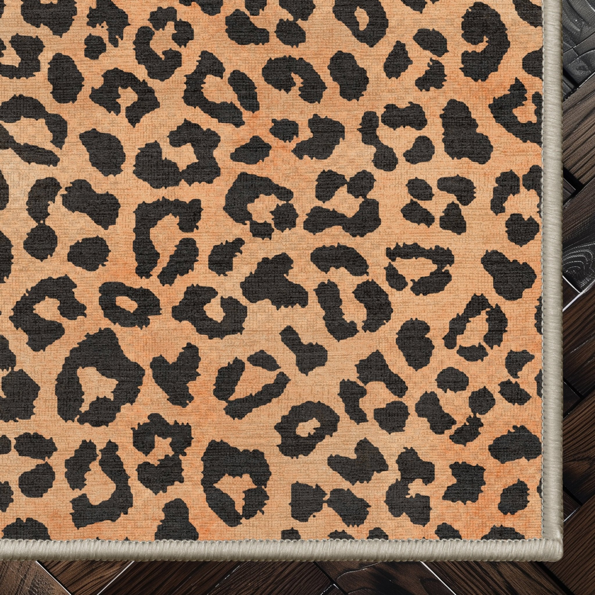 Kenric Leopard Print Custom Rug - Animal Print Personalized Sizes, Easy Maintenance、mySite、gigharbornorthrealestate