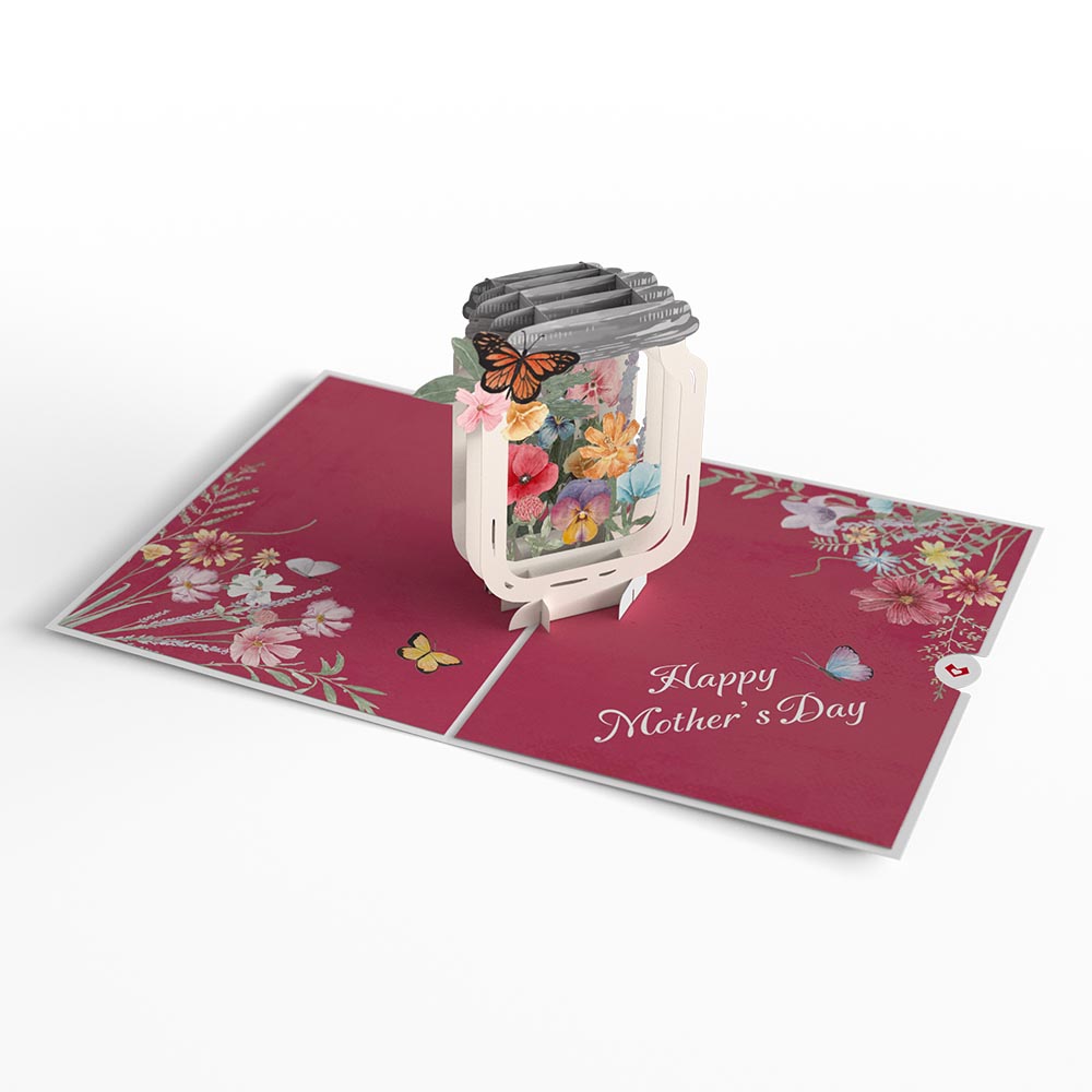 Mother's Day Jar Pop-Up Card、mySite、solidvoid