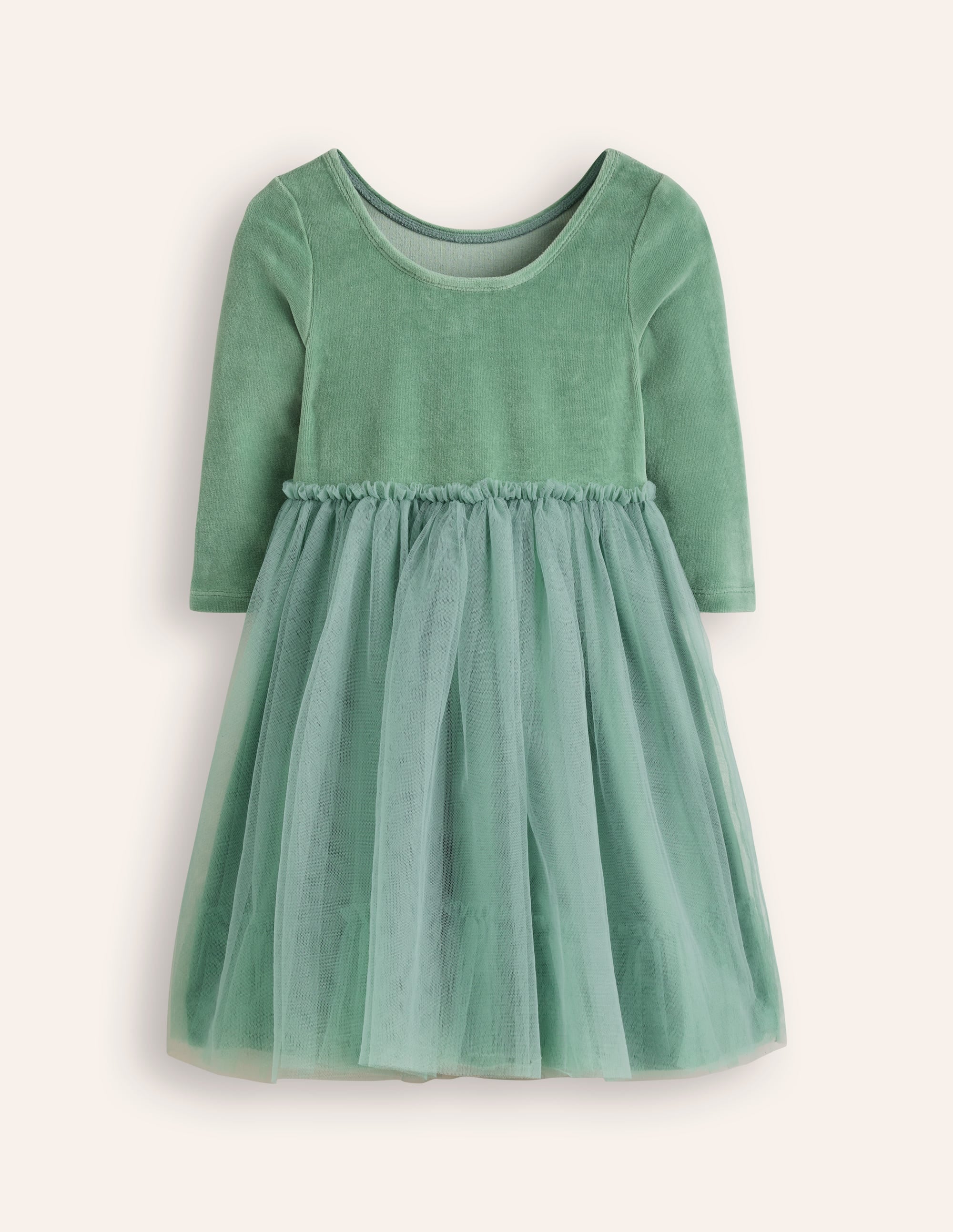  Velvet Tulle Appliqué Dress-Eucalyptus Robins、mySite、ashleygrahame