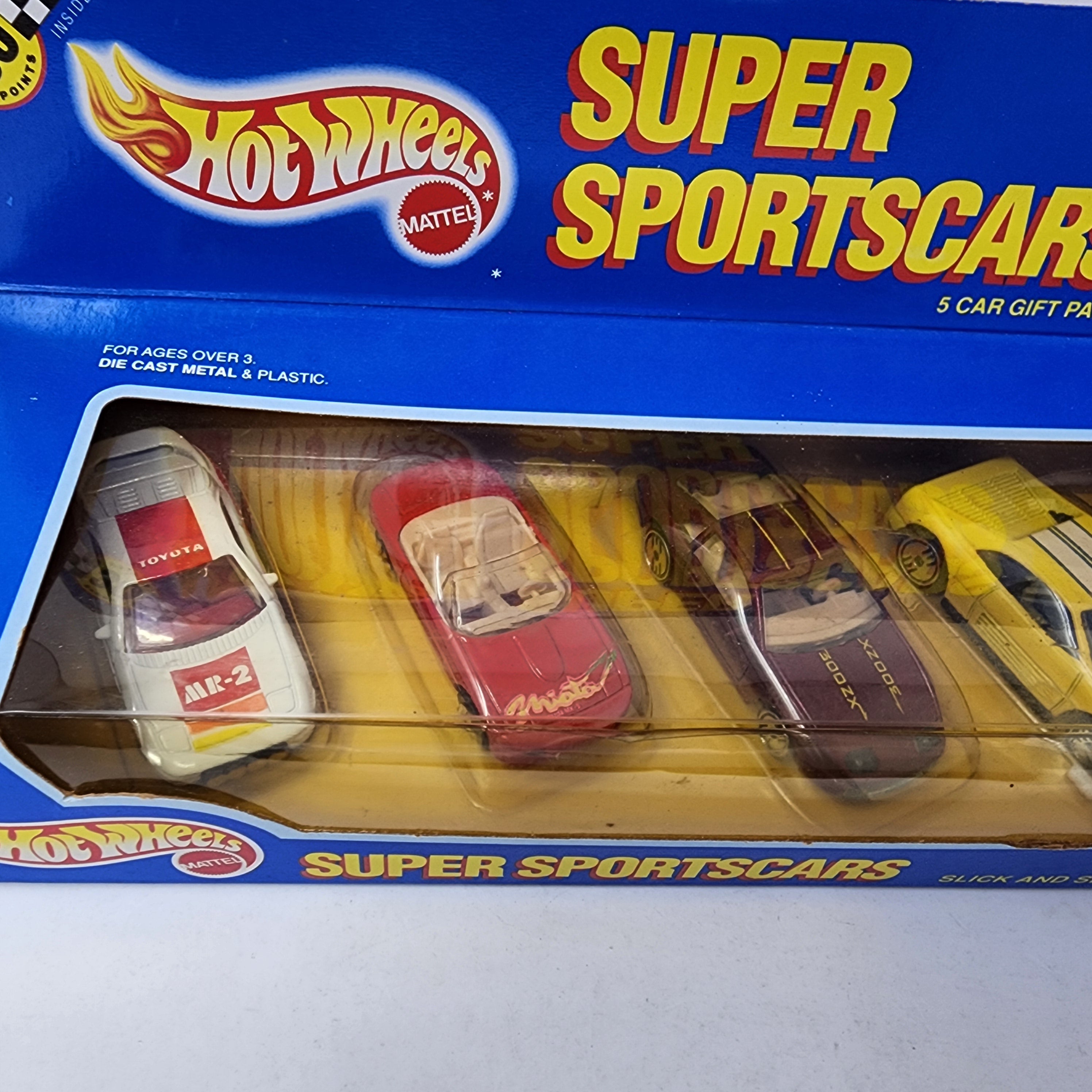 Super Sportscars 5 Car Gift Pack * 1987 Hot Wheels Ferrri, 300ZX, Diablo、mySite、hgirdovlk