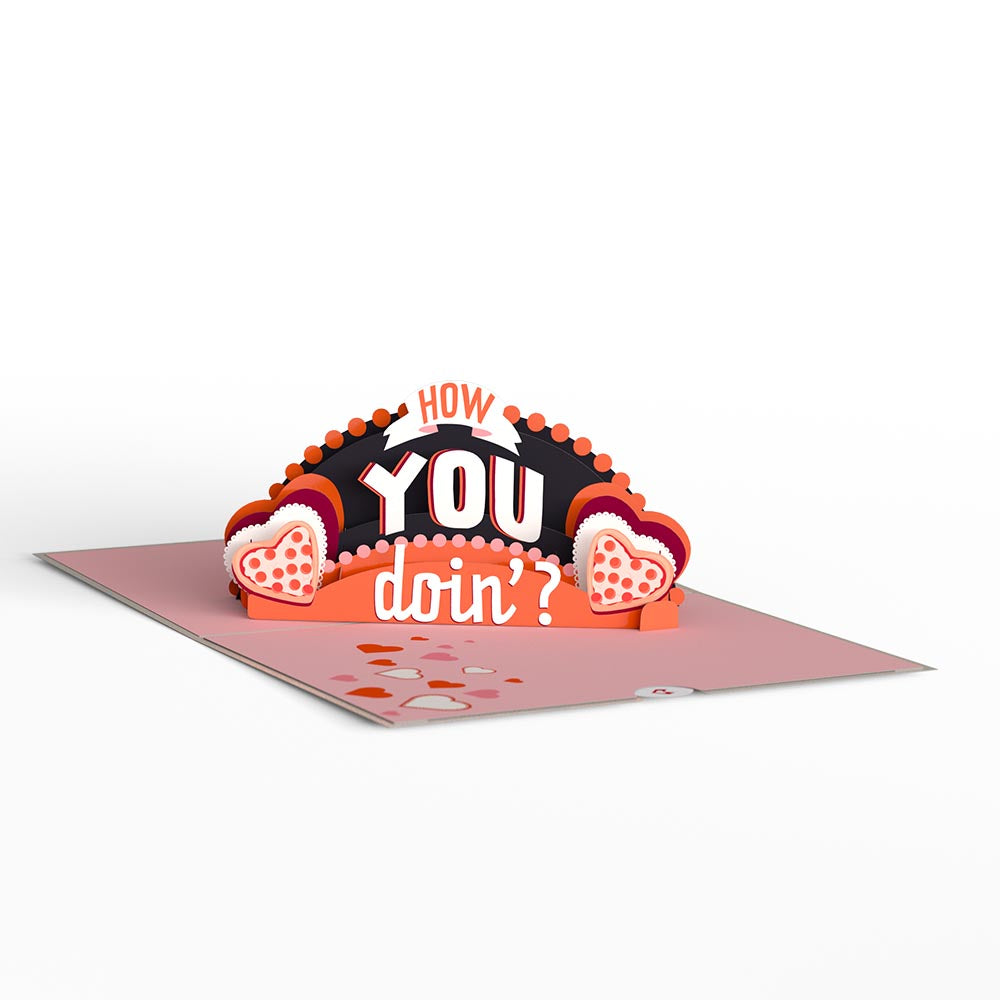 Friends How You Doin'? Valentine Pop-Up Card、mySite、solidvoid