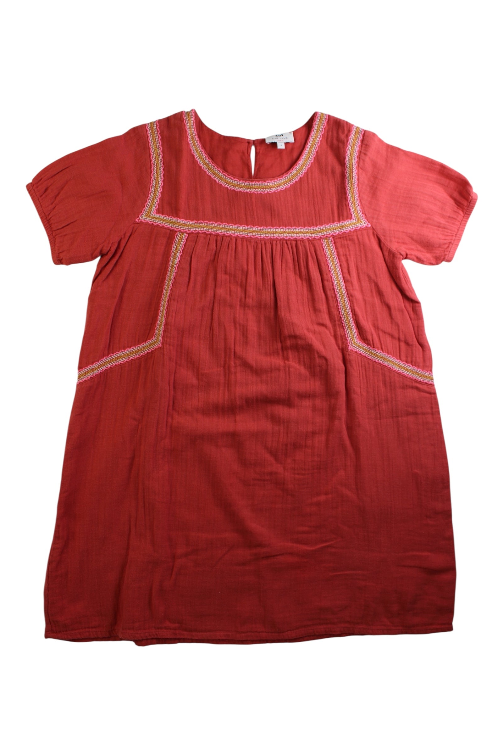 Cyrillus Short Sleeve Dress - Size 12Y、mySite、g9winljtr
