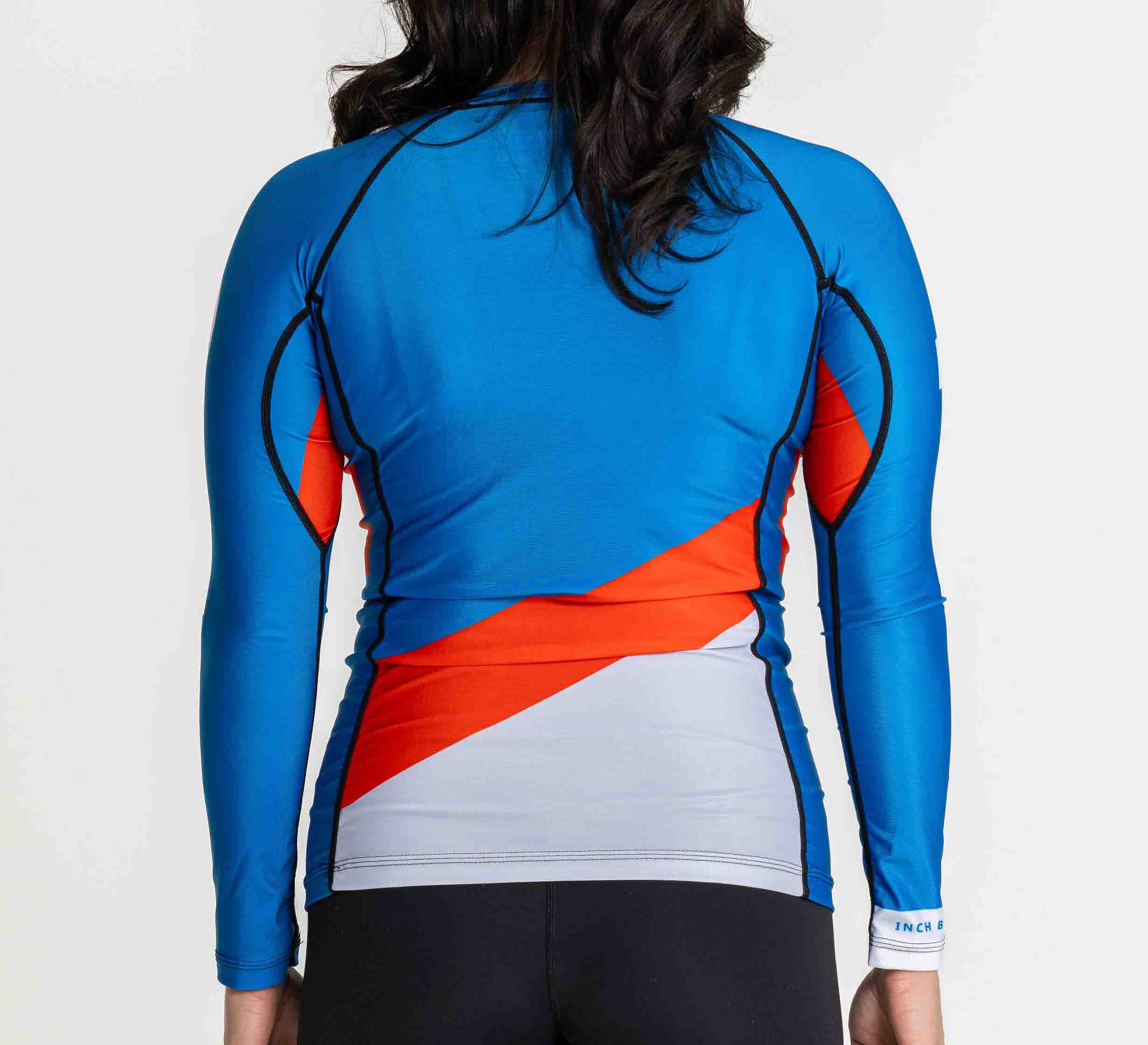 Womens Pacer Flex Lite Long Sleeve Rashguard Blue/Red、mySite、gigharbornorthrealestate