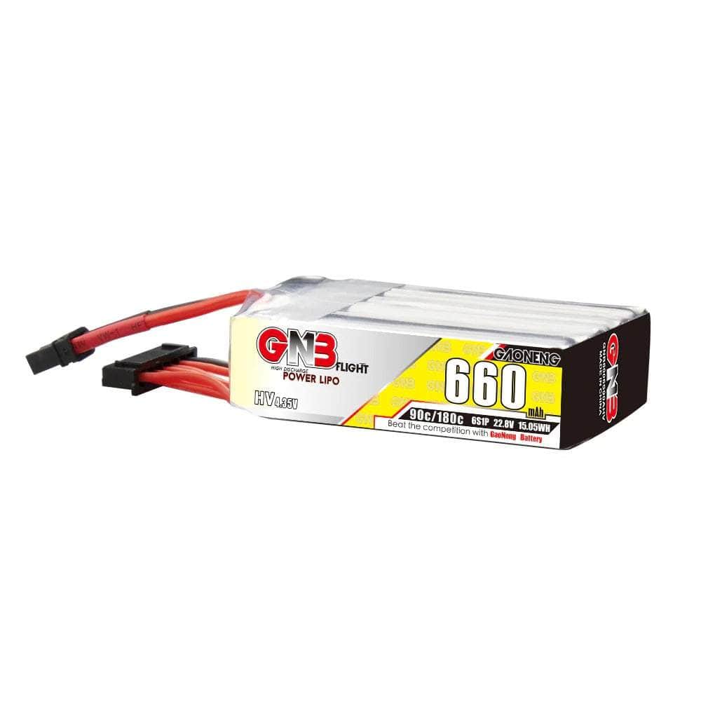  Gaoneng GNB 22.8V 6S 660mAh 90C LiHV Micro Battery (Long Type) - XT30、mySite、merchandisen