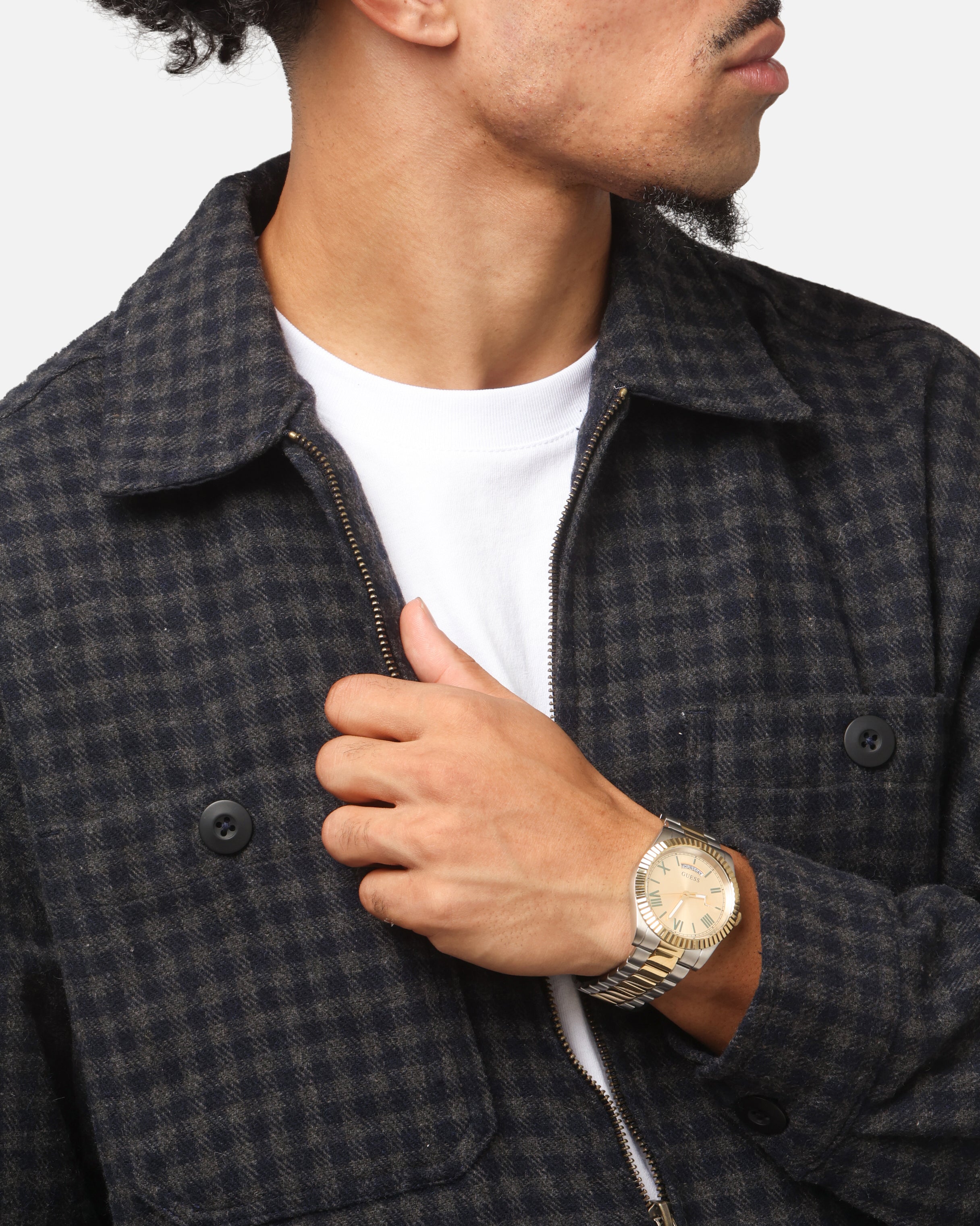 Guess Mainline Connoisseur Watch Gold/Green、mySite、zt4zffjzw