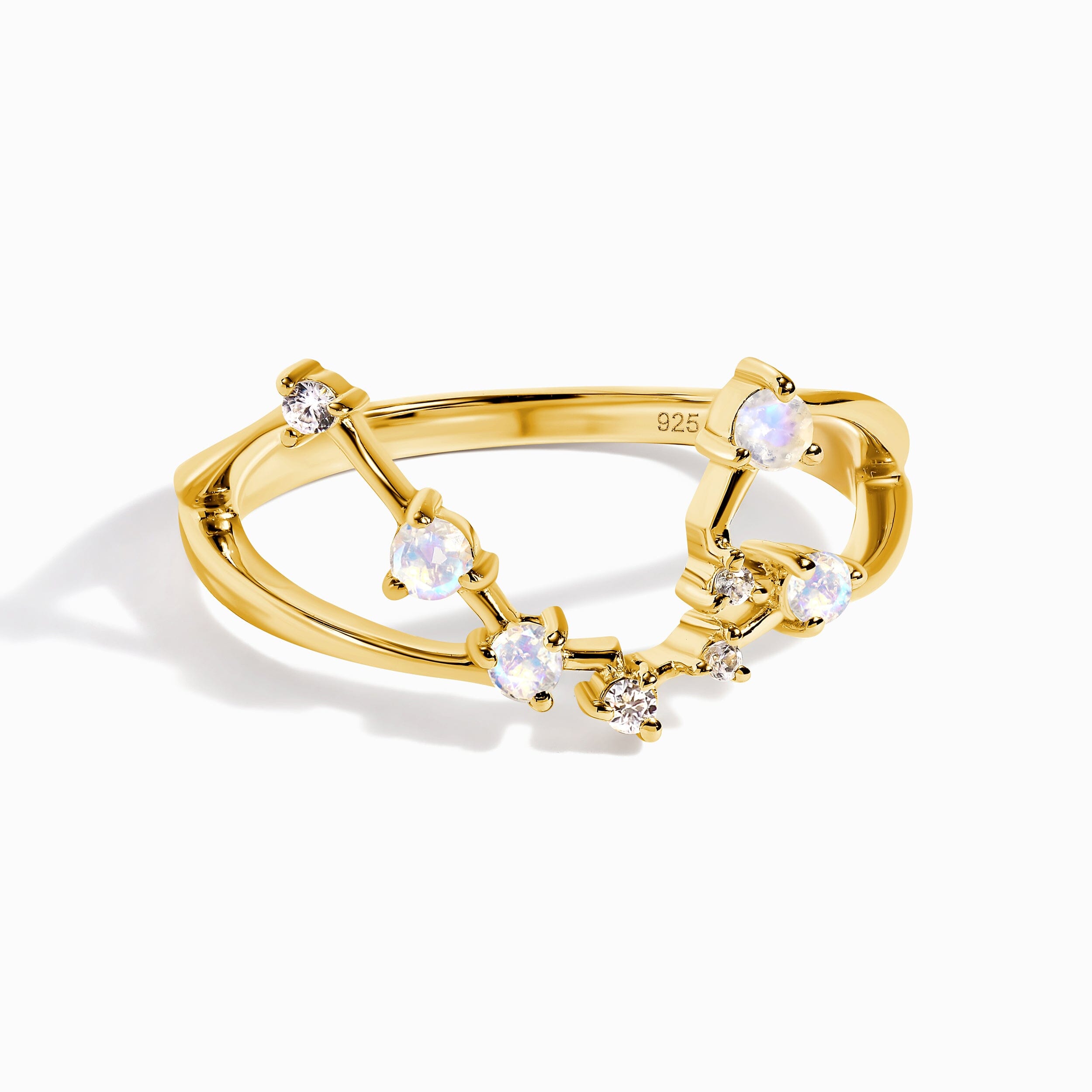 Moonstone Ring - Aquarius Zodiac Constellation、mySite、hinf8tx79
