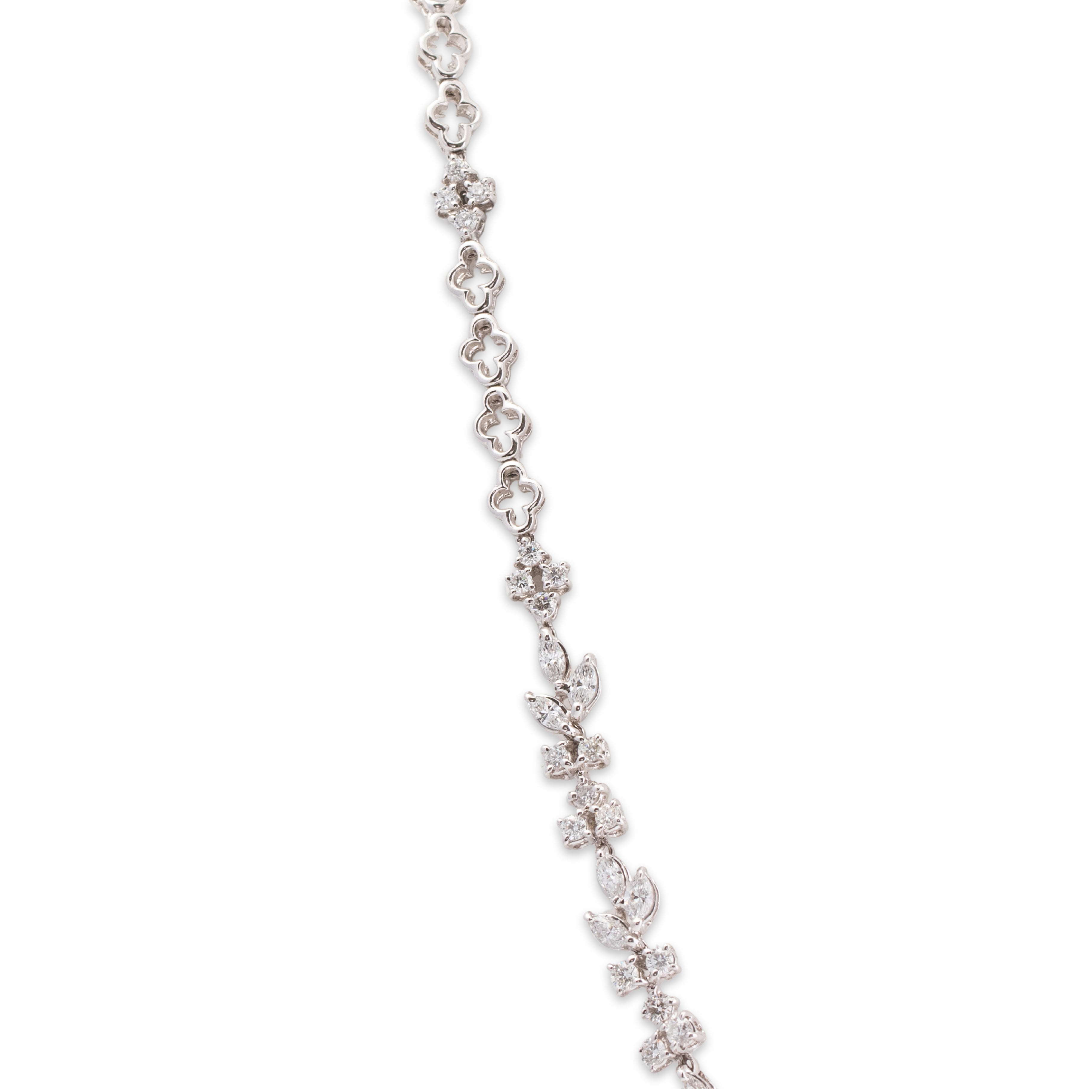 Amazing 18k White Gold 6.1ct Aquamarine 6.5cttw Diamond Statement Necklace 16、mySite、hinf8tx79