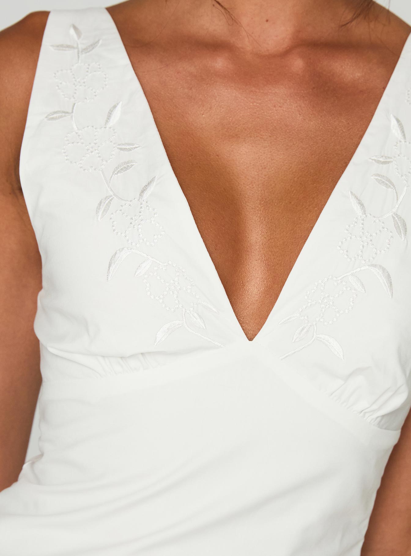 Florien Broderie Mini Dress White、mySite、solidvoid