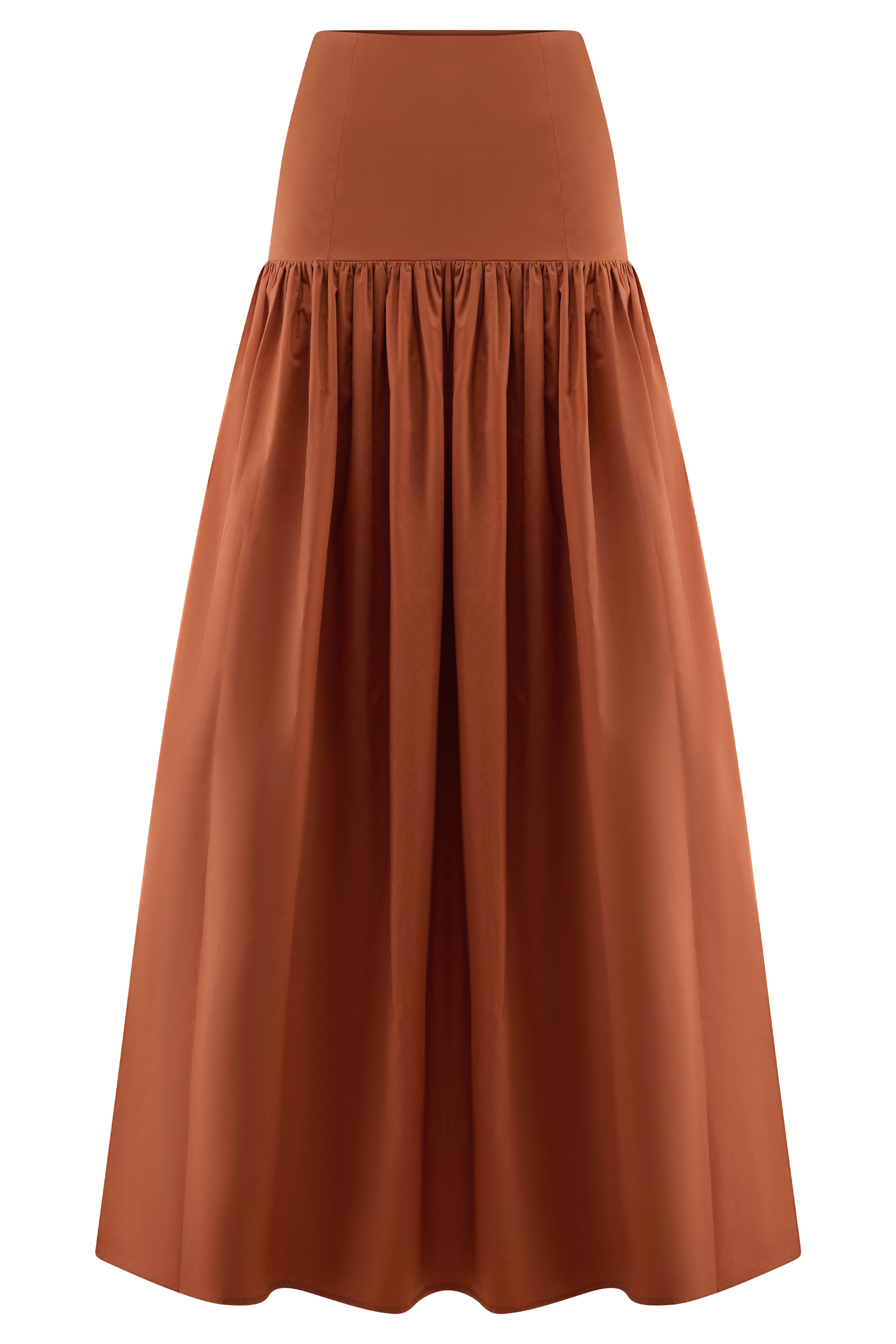 Autumn Maxi Skirt - Burnt Orange、mySite、solidvoid