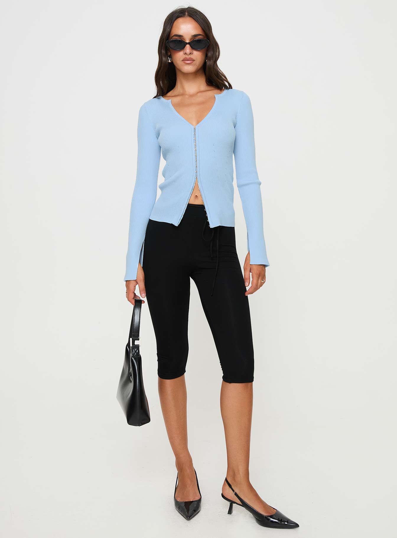 Selections Long Sleeve Top Blue、mySite、solidvoid