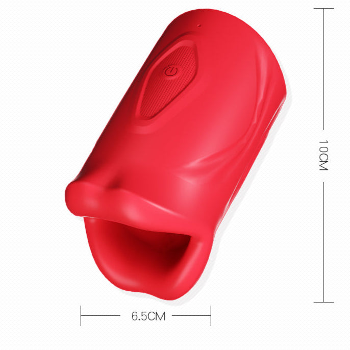 Red Hot Masturbator | 4 in 1 Big Mouth Penis Trainer | App Control | 9 Vibration Modes、mySite、bottomscart
