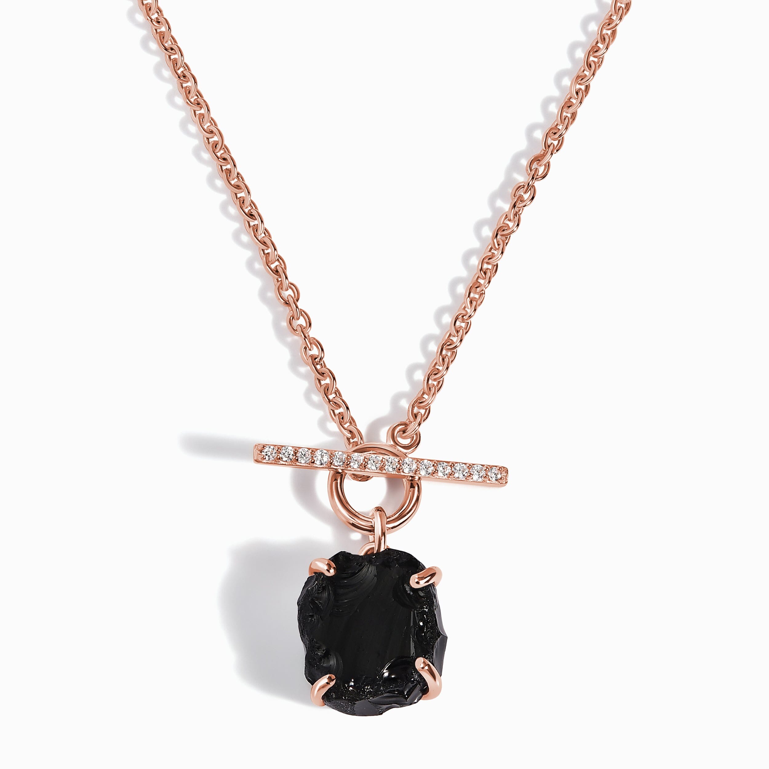Raw Crystal Necklace - Black Obsidian T-Lock、mySite、hinf8tx79