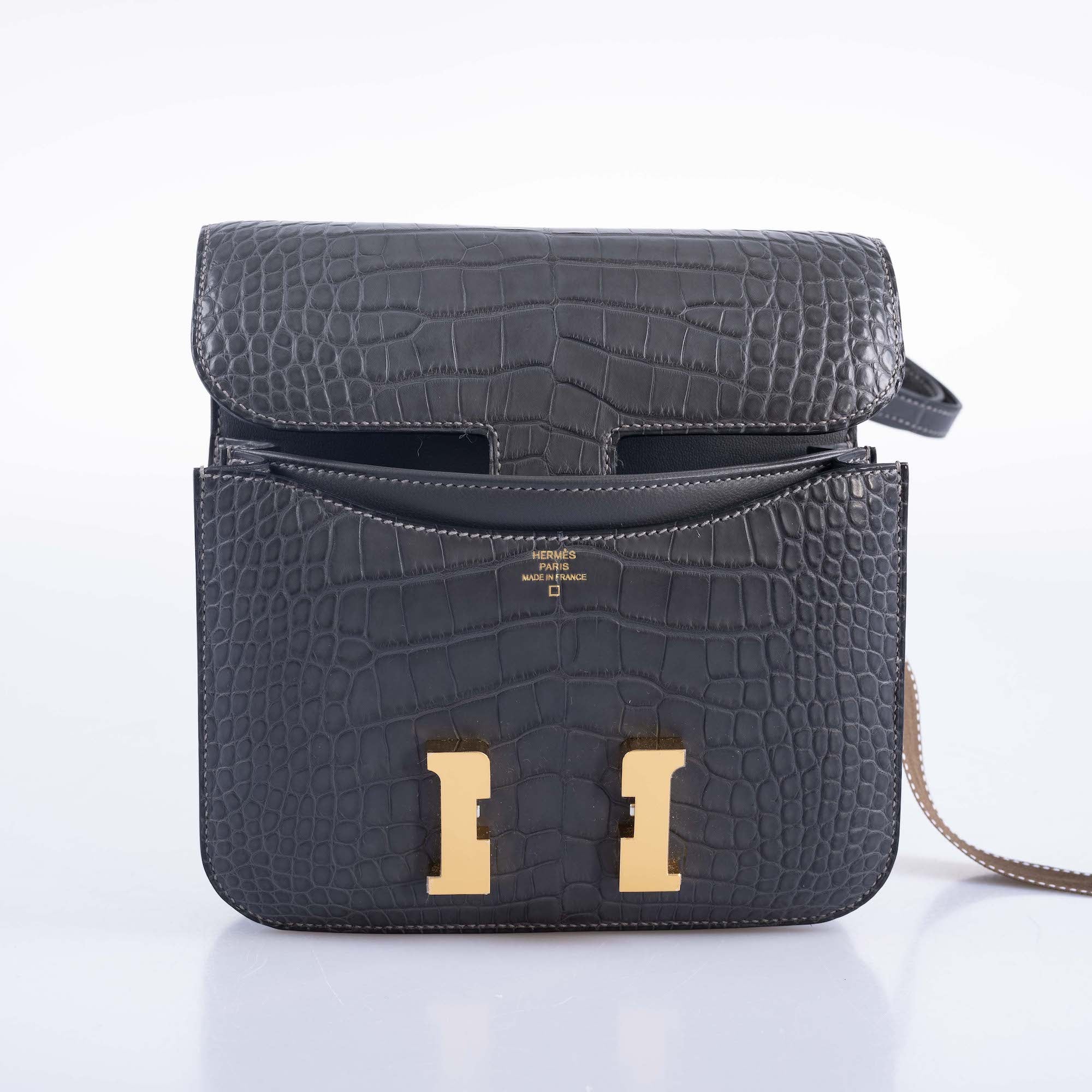 Hermès Constance 18 Graphite Matte Alligator Gold Hardware、mySite、garminoutage.com